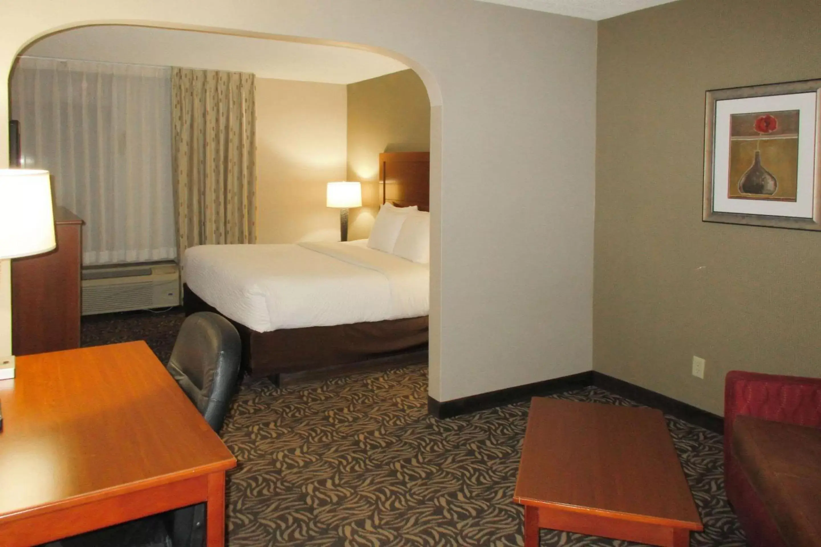 Photo of the whole room, Bed in Clarion Inn & Suites - University Area