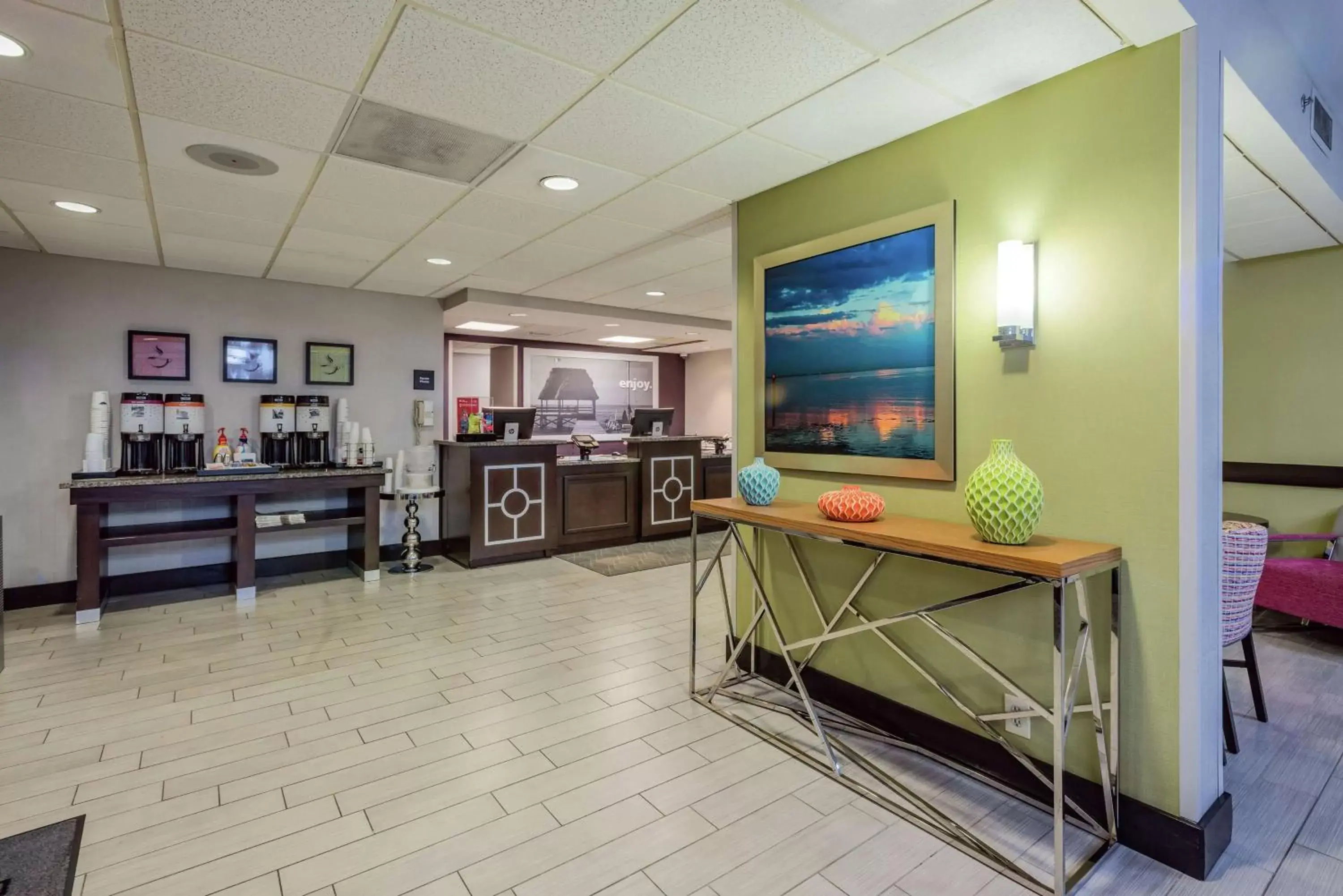 Lobby or reception in Hampton Inn Tampa International Airport/Westshore