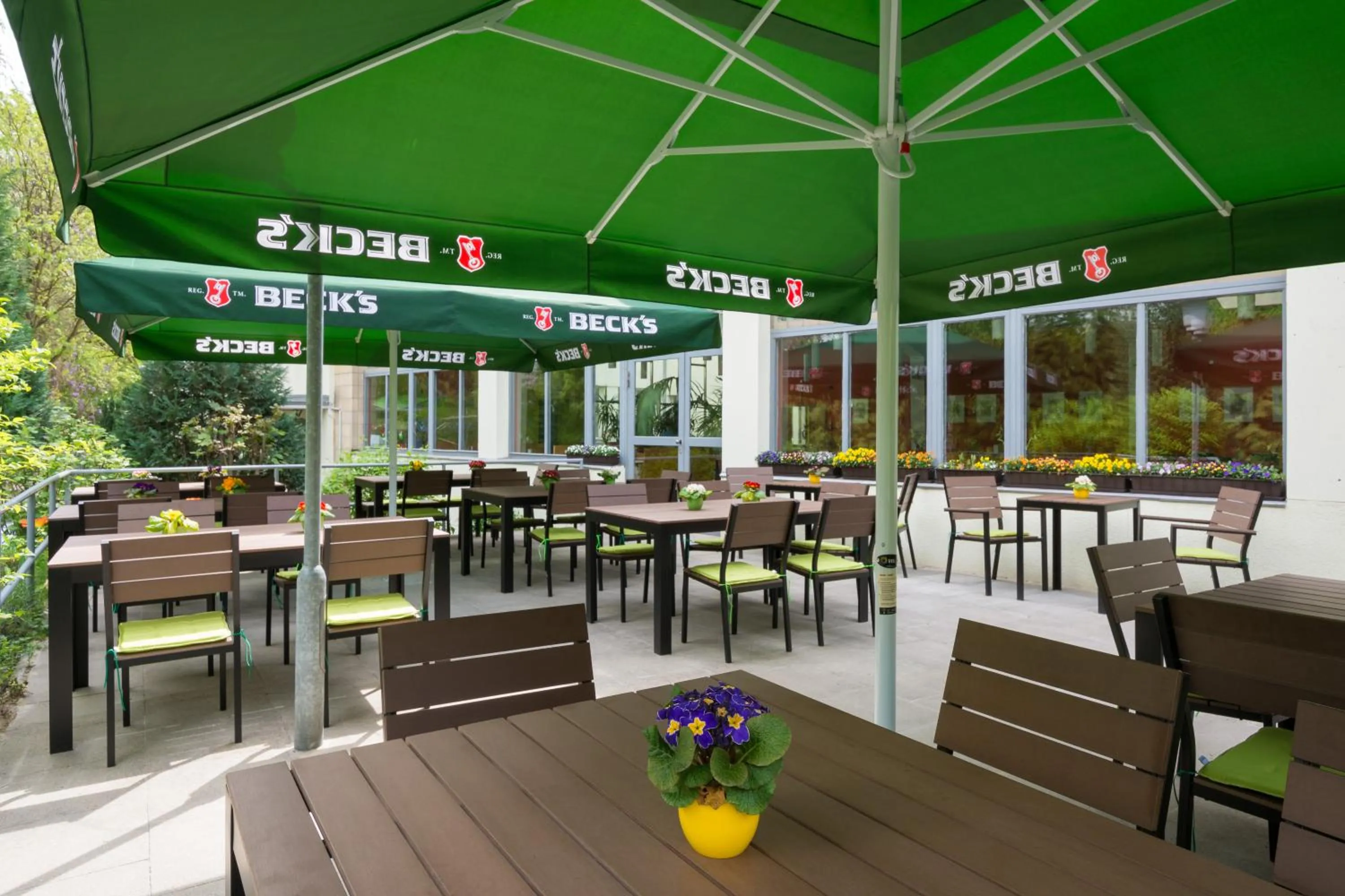 Patio in Familienhotel Citylight