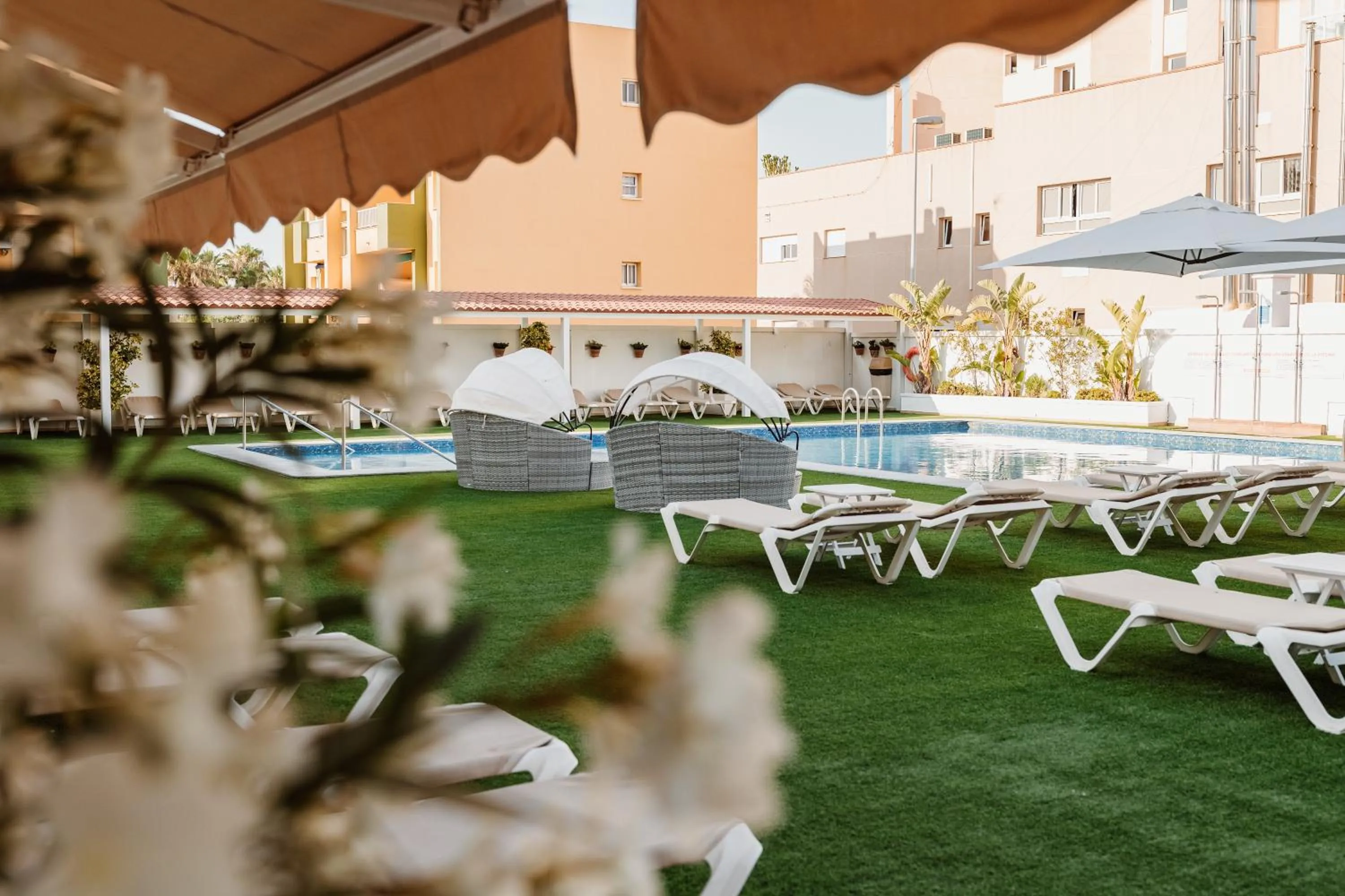 Swimming pool in Hotel Los Delfines