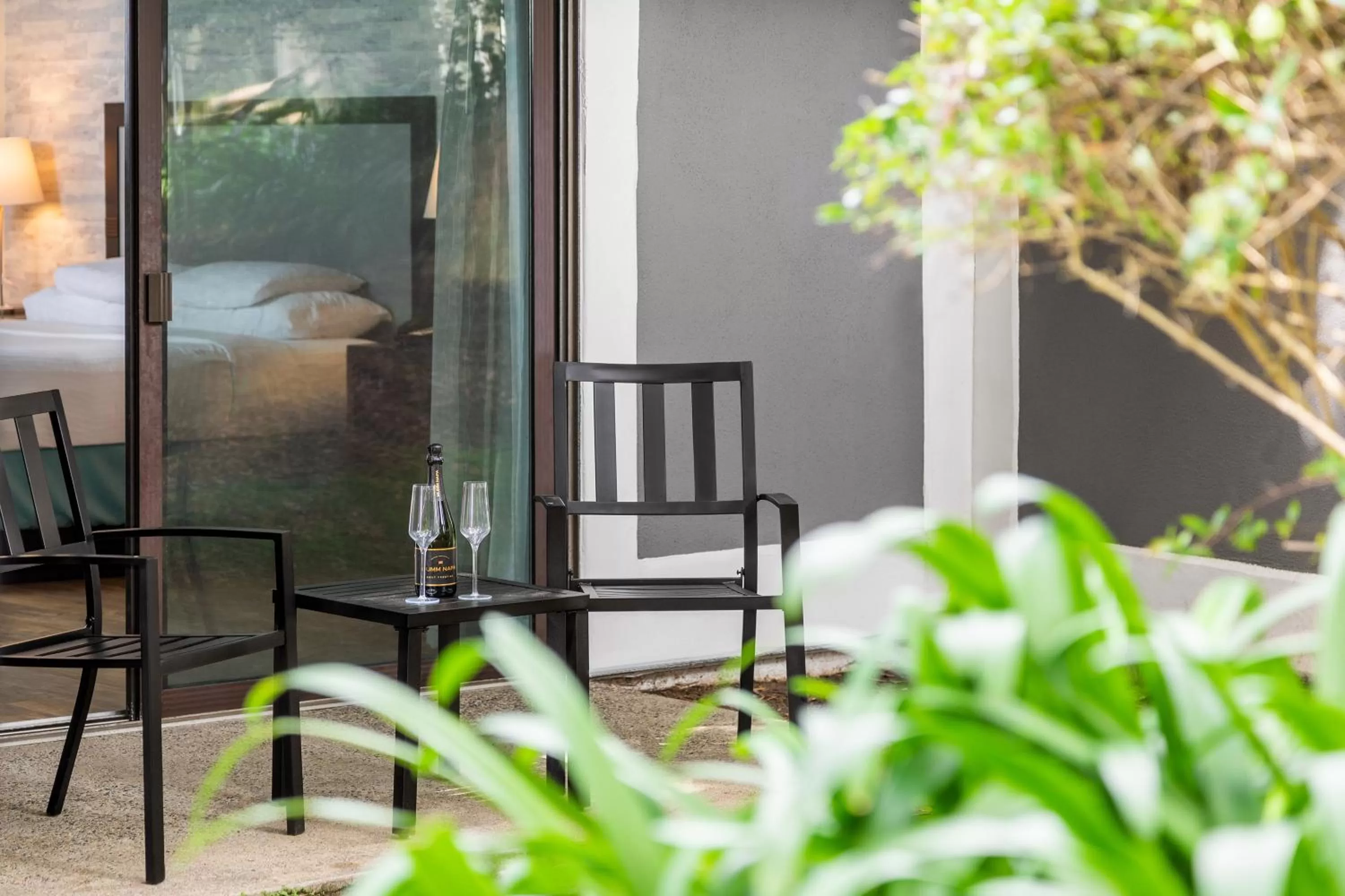 Patio in Carlsbad by the Sea Hotel