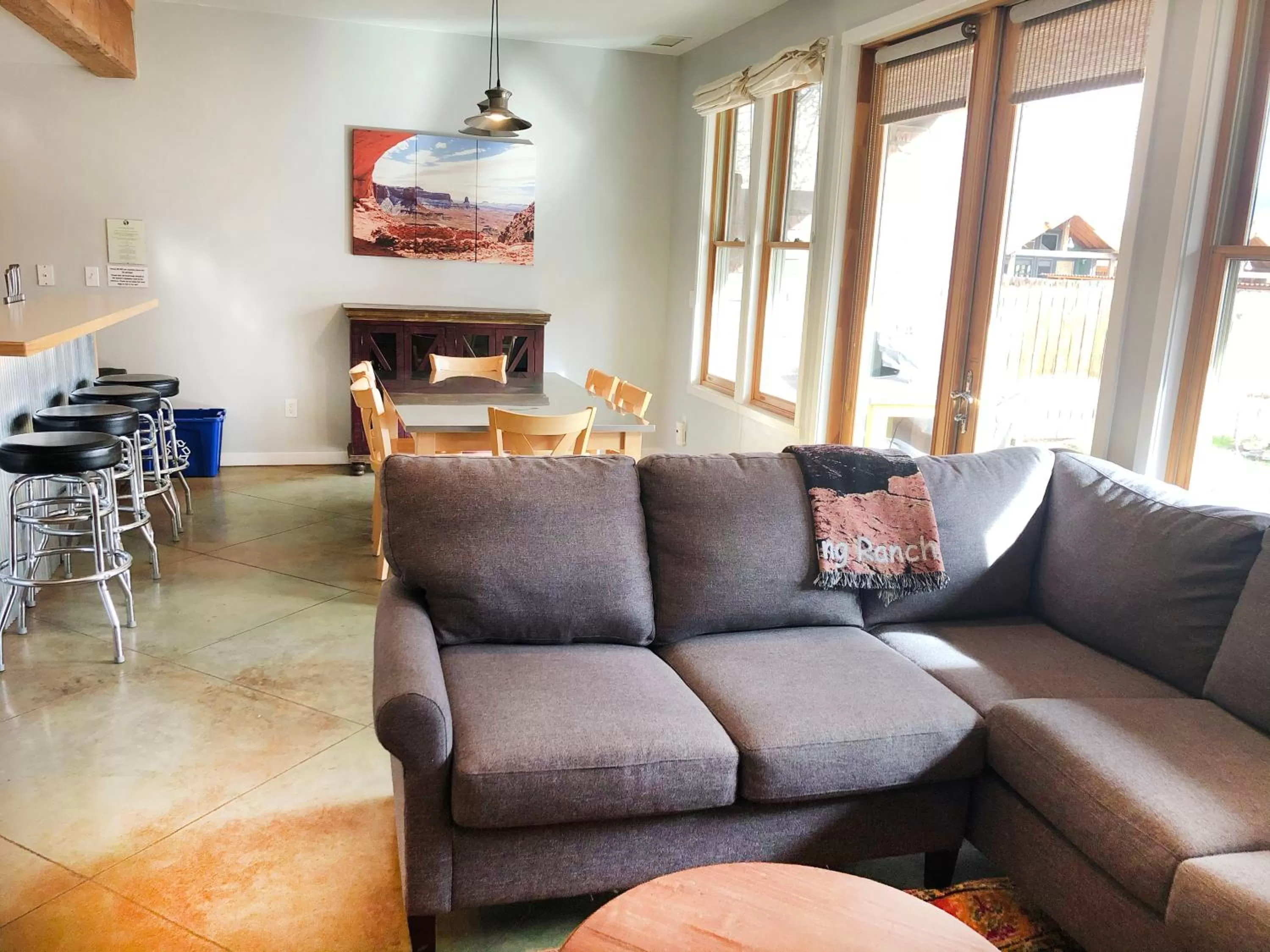 Seating Area in Moab Springs Ranch