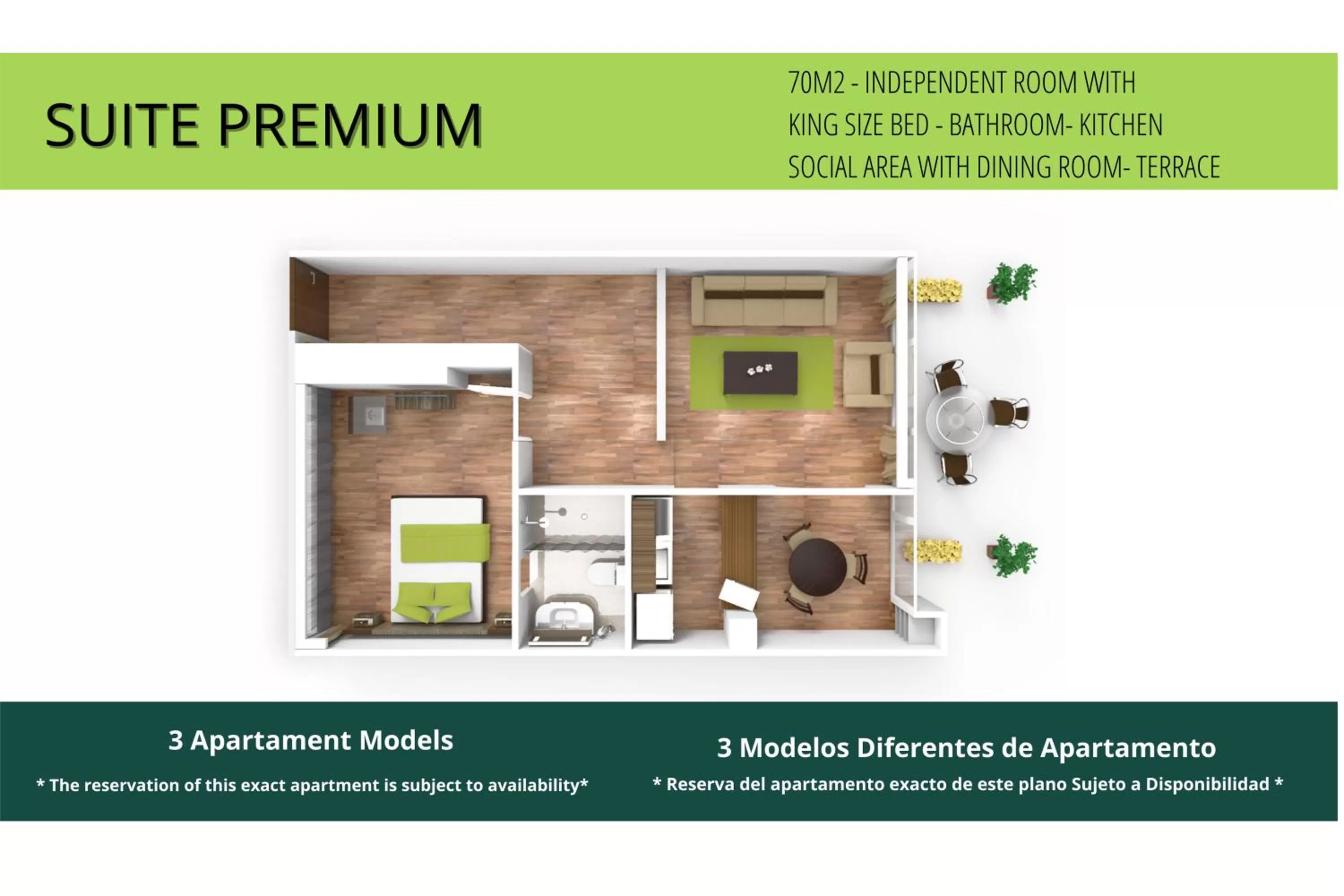 Floor plan in Suites by Vilar América