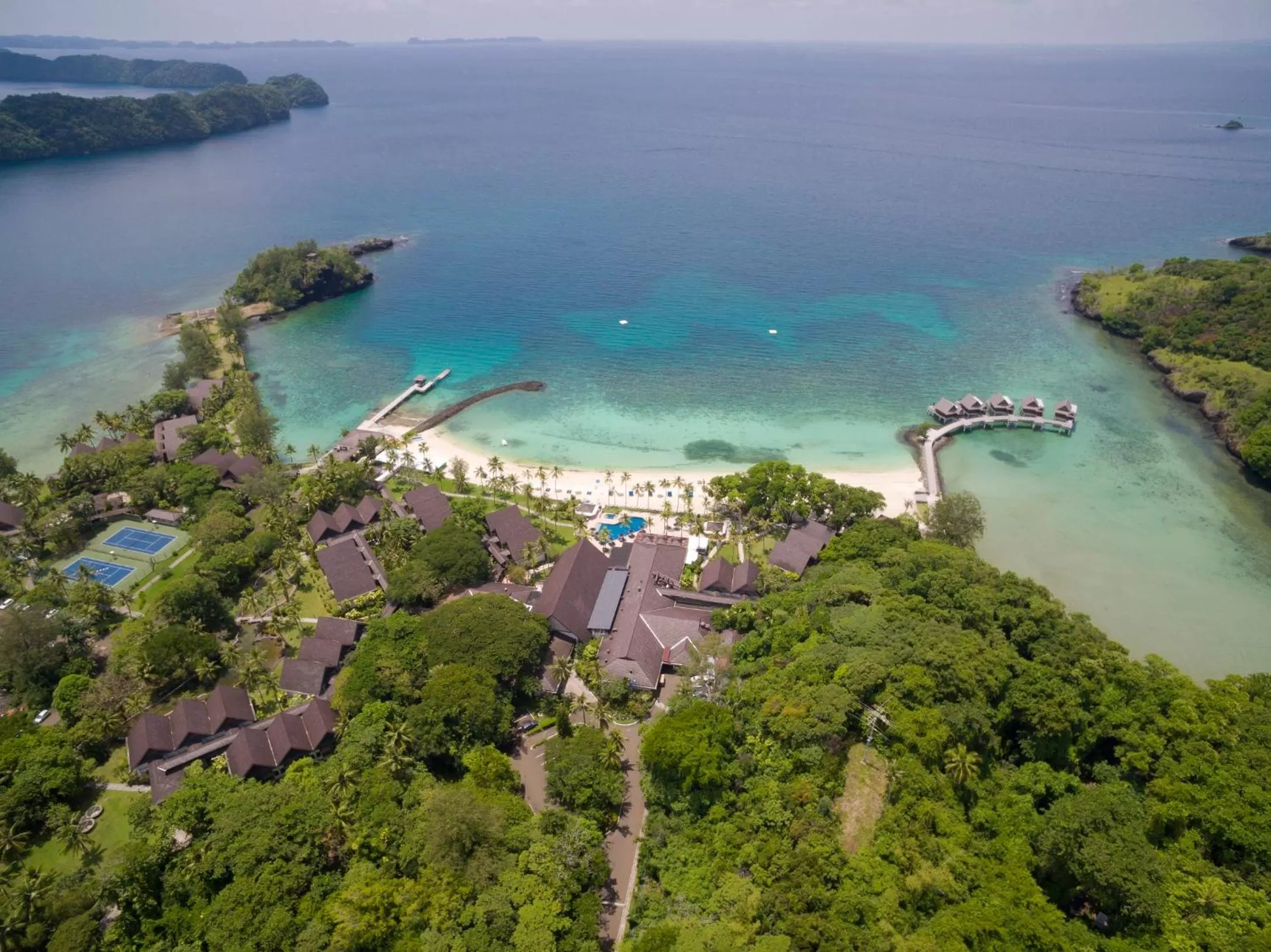 Bird's eye view in Palau Pacific Resort & The Pristine Villas and Bungalows