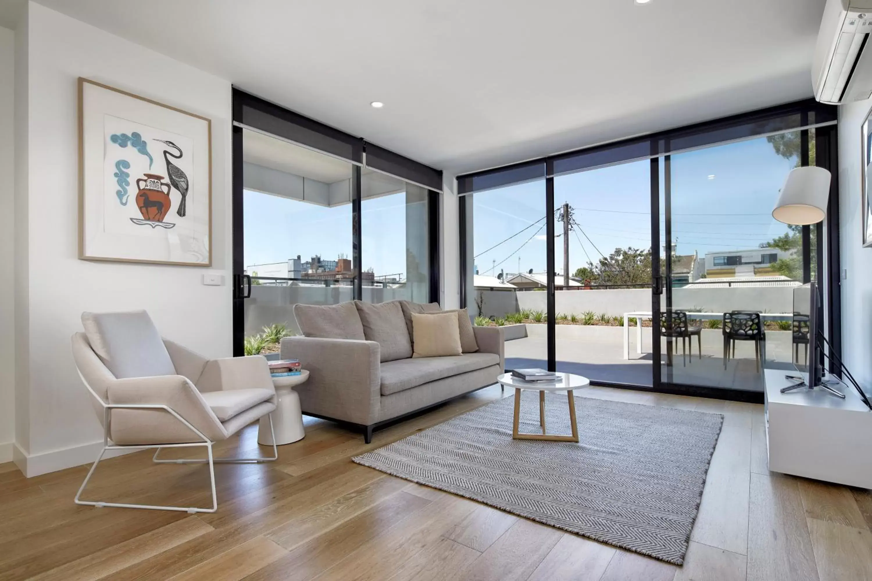 Living room, Seating Area in 381 Cremorne