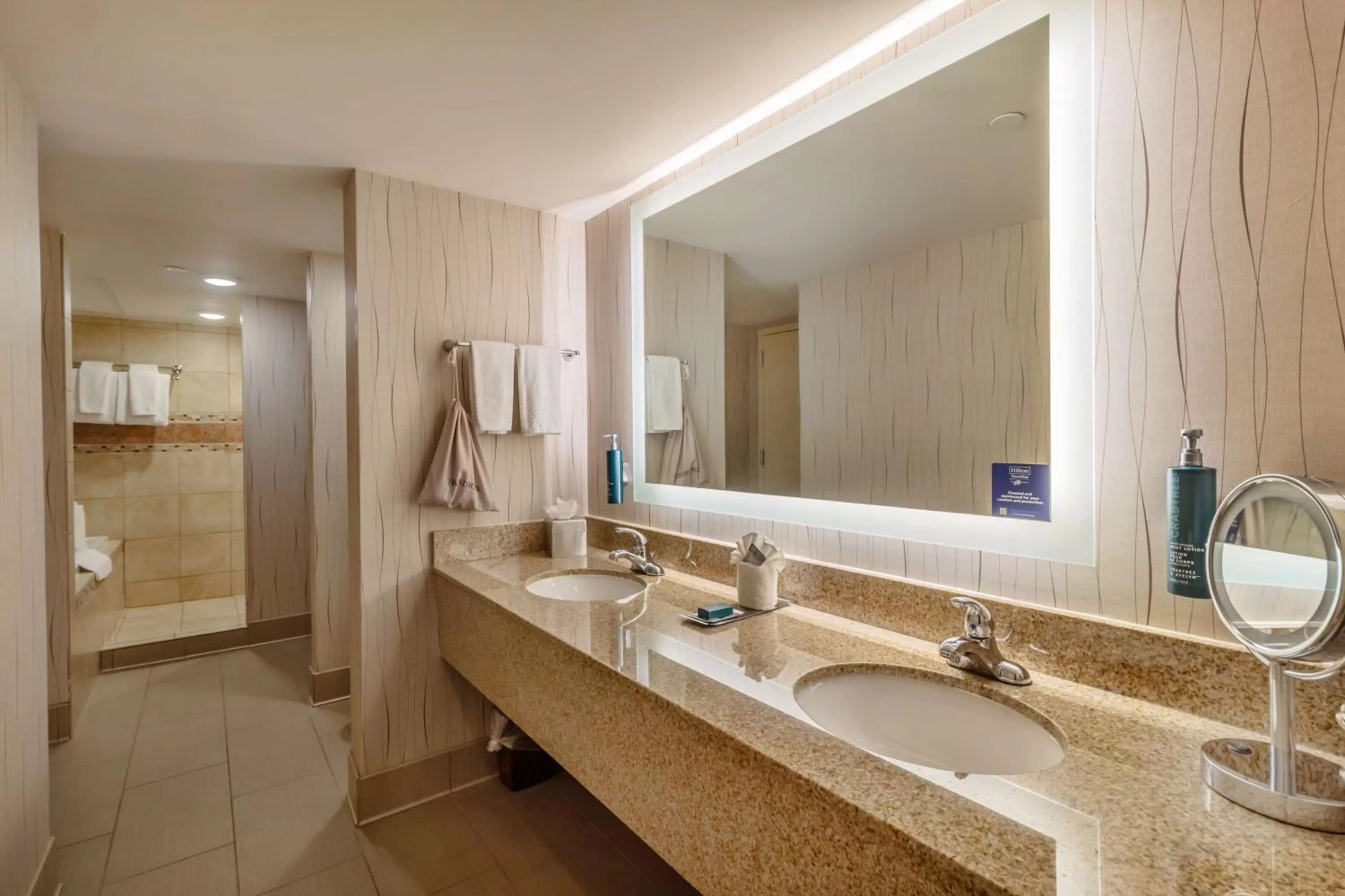 Bathroom in DoubleTree by Hilton Lawrence