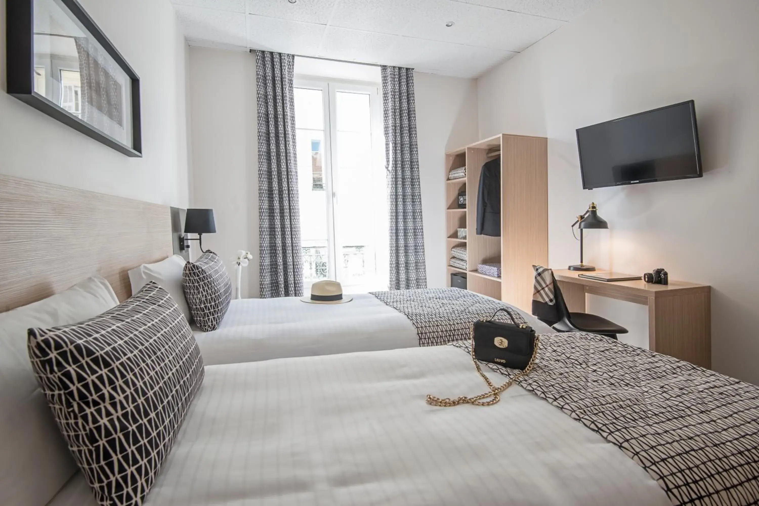 Bedroom, Bed in Hotel Saint Gothard