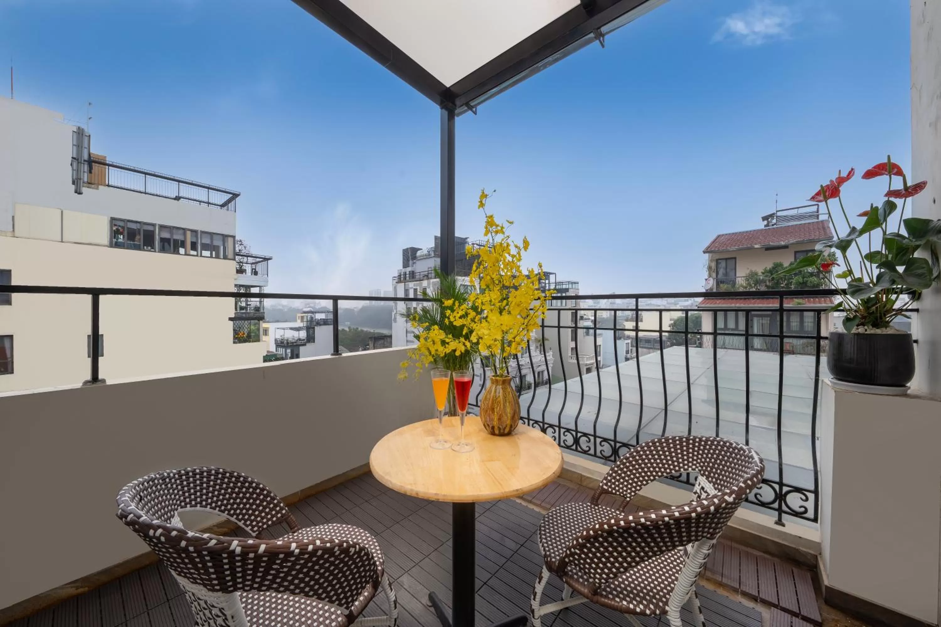 Patio in Hanoi Fiesta Grand Hotel and Spa