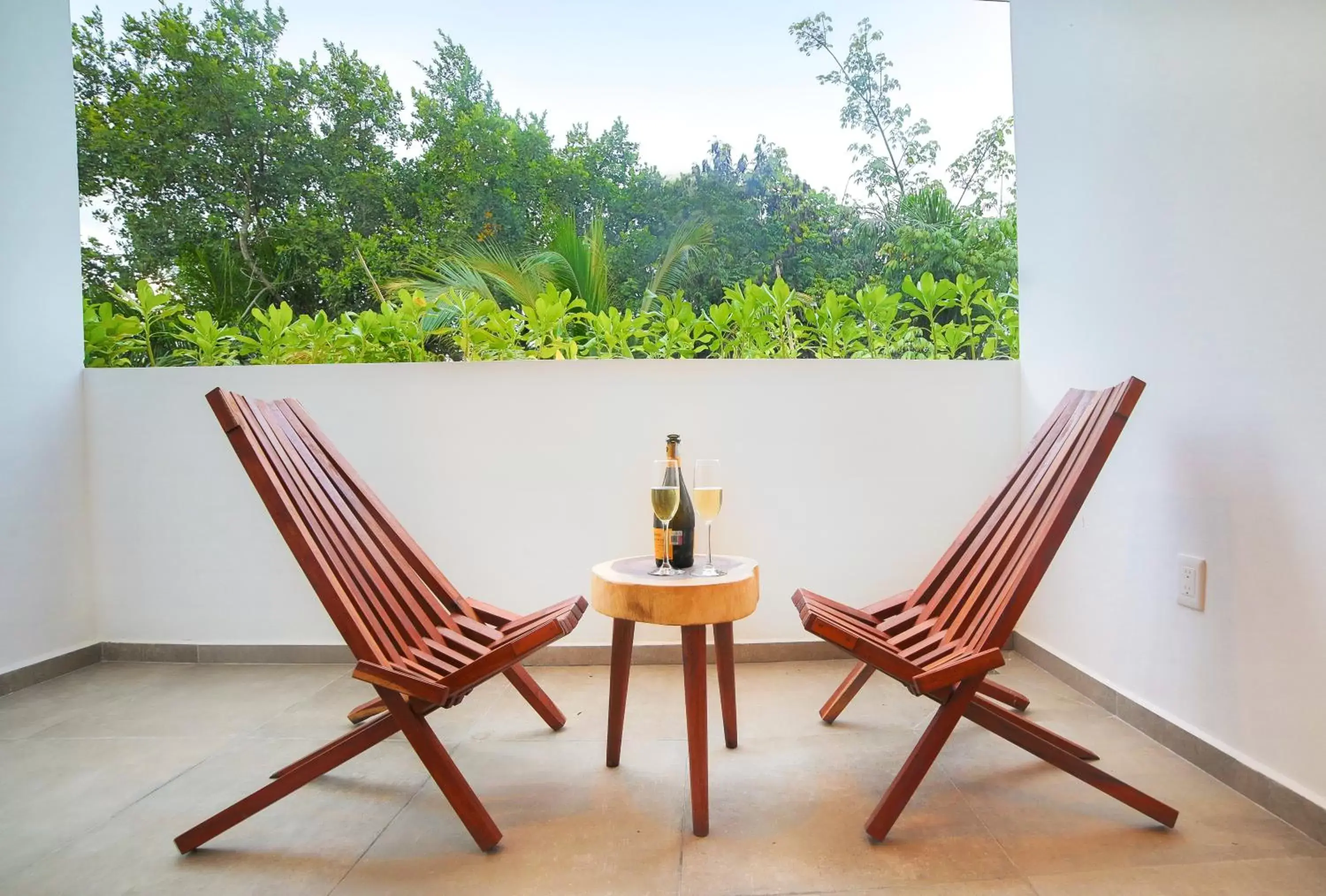 Patio in Hotel Blanco Tulum