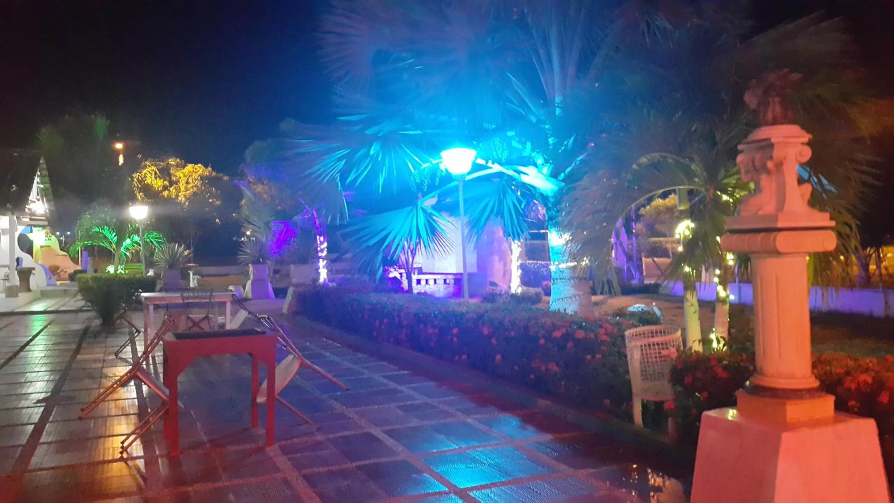 Patio in Eco-Hotel Villa Elina