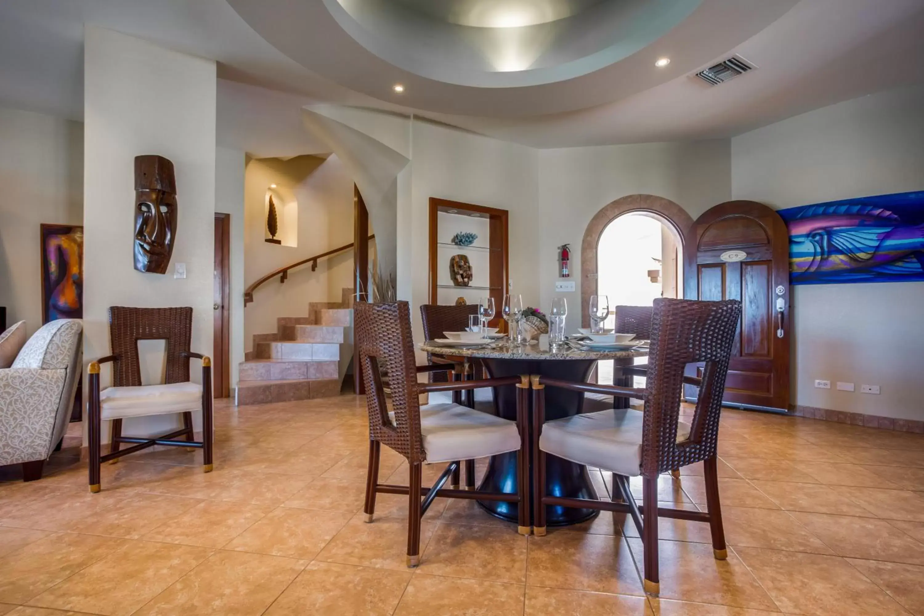 Dining area, Restaurant/Places to Eat in Grand Caribe Belize