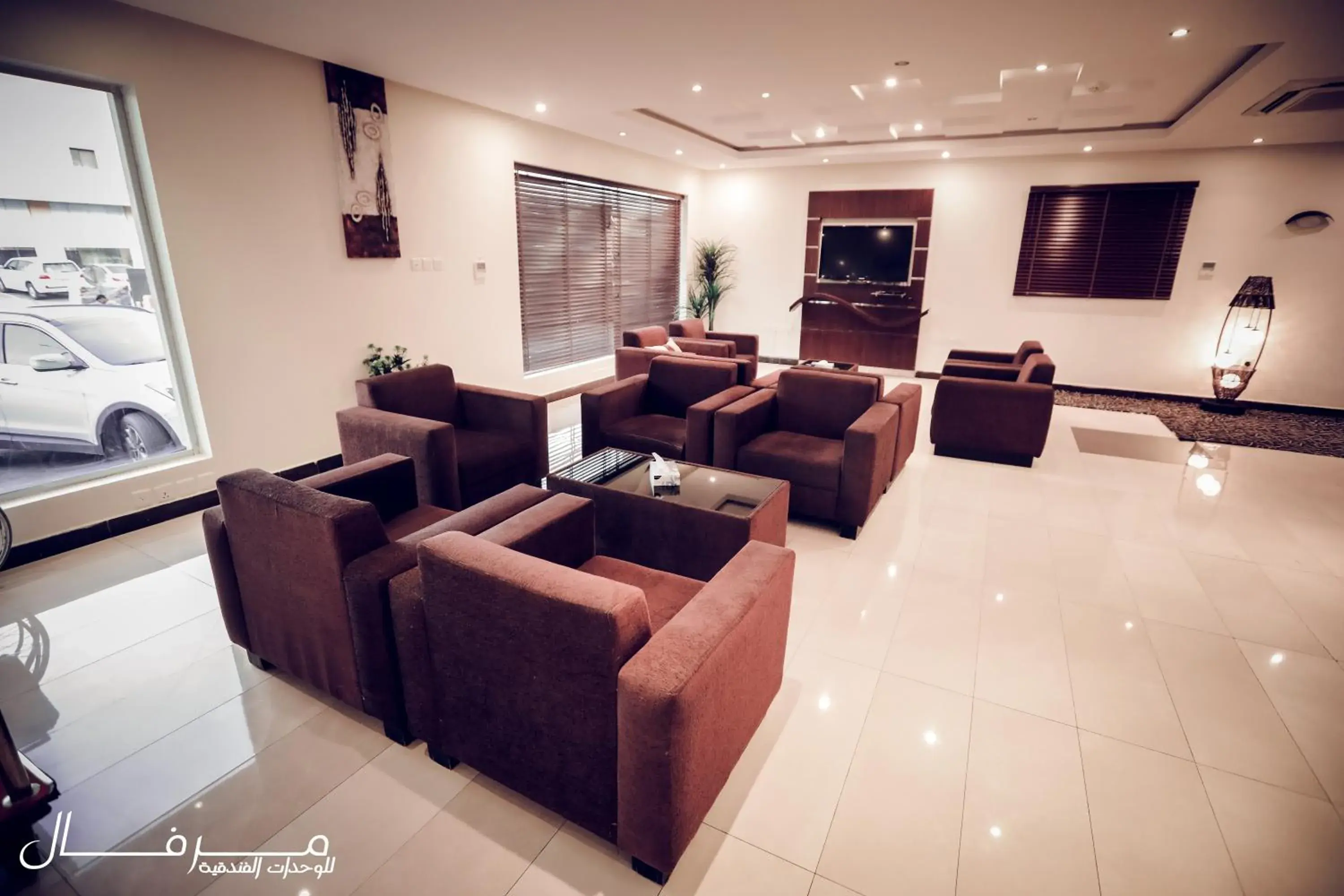 Lobby or reception in Merfal Hotel Apartments Al Taawan