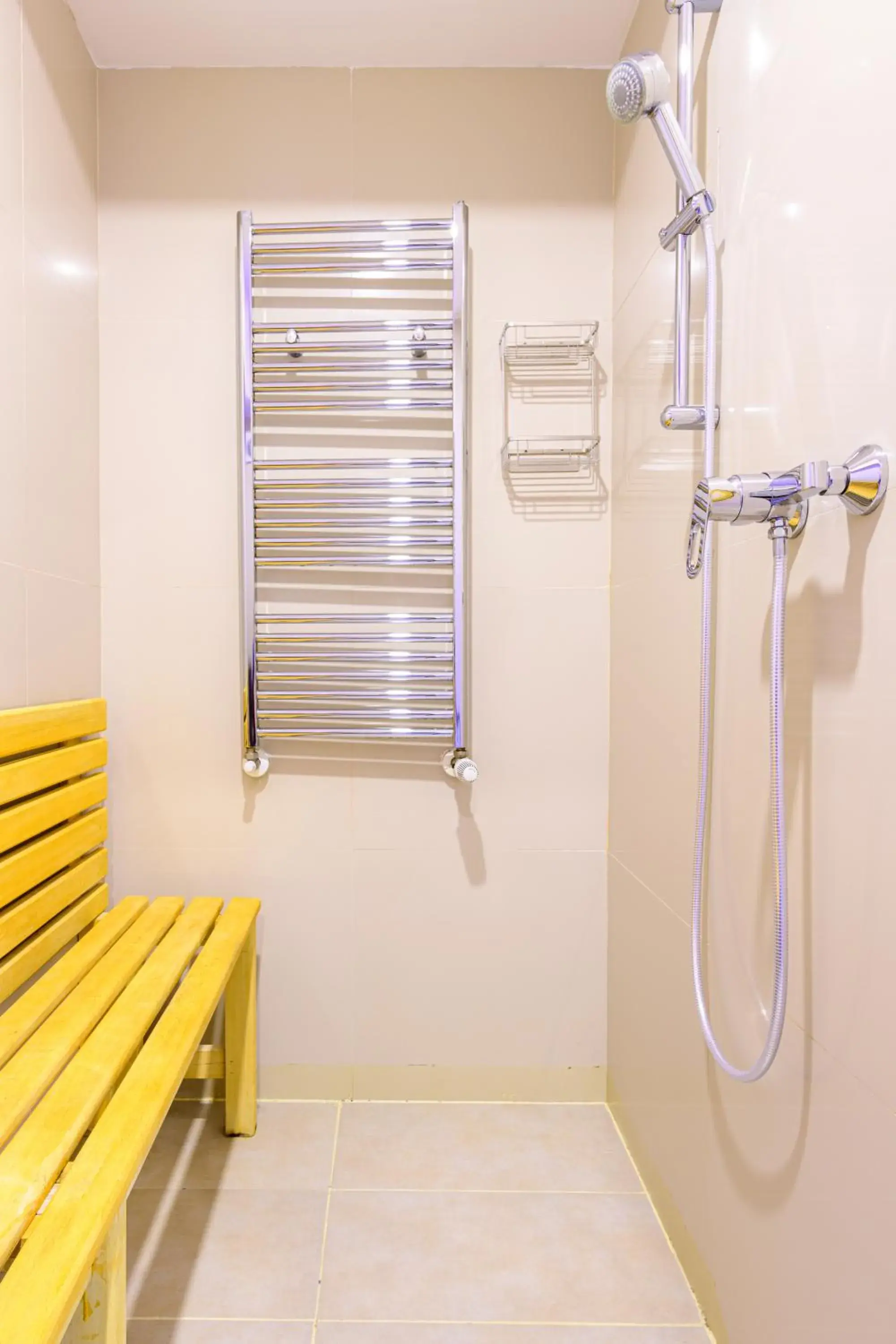 Sauna, Bathroom in Hotel Christina Plus