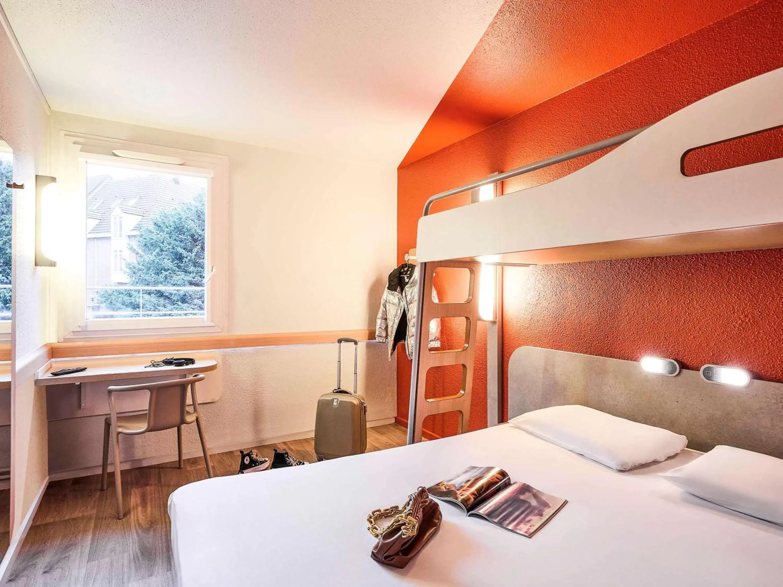 Bedroom in Ibis Budget Lille Gares Vieux-Lille