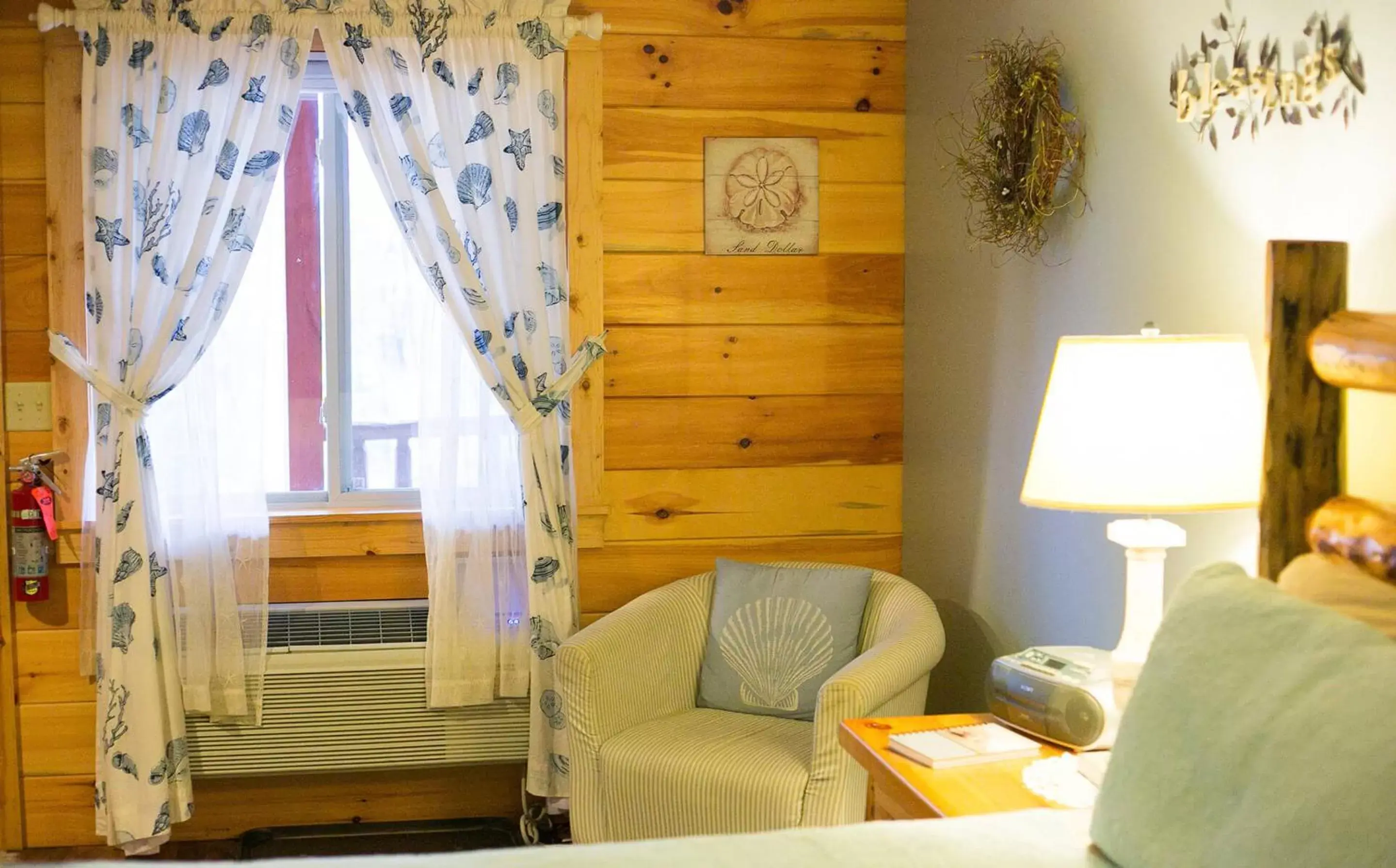 Seating Area in Blessing Lodge by Amish Country Lodging