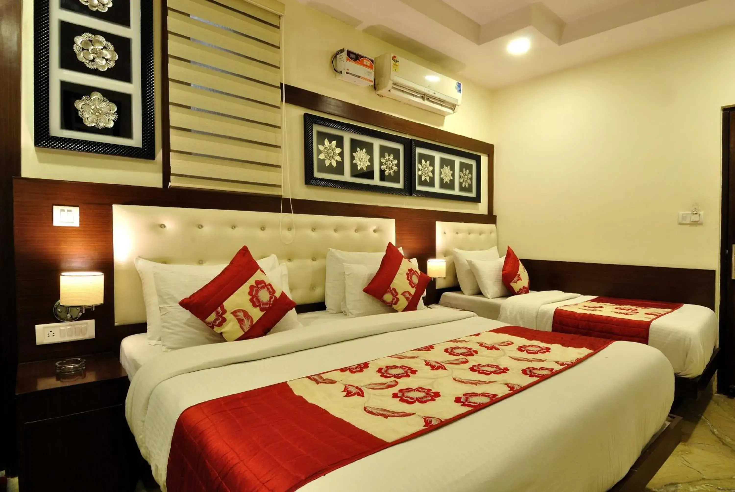 Bedroom, Bed in Hotel Nirmal Mahal by Sushant Travels