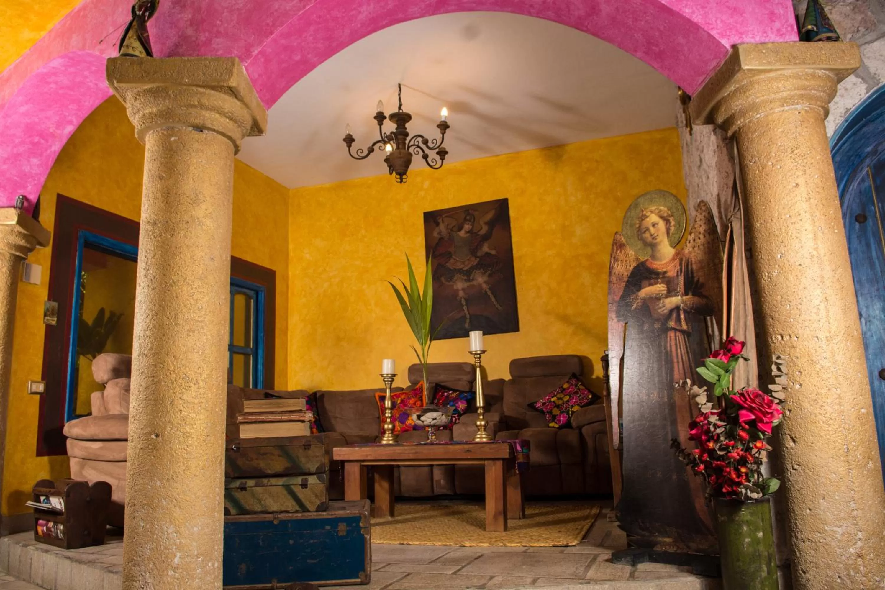 Living room in Hacienda Boutique B&B and Spa Solo Adultos