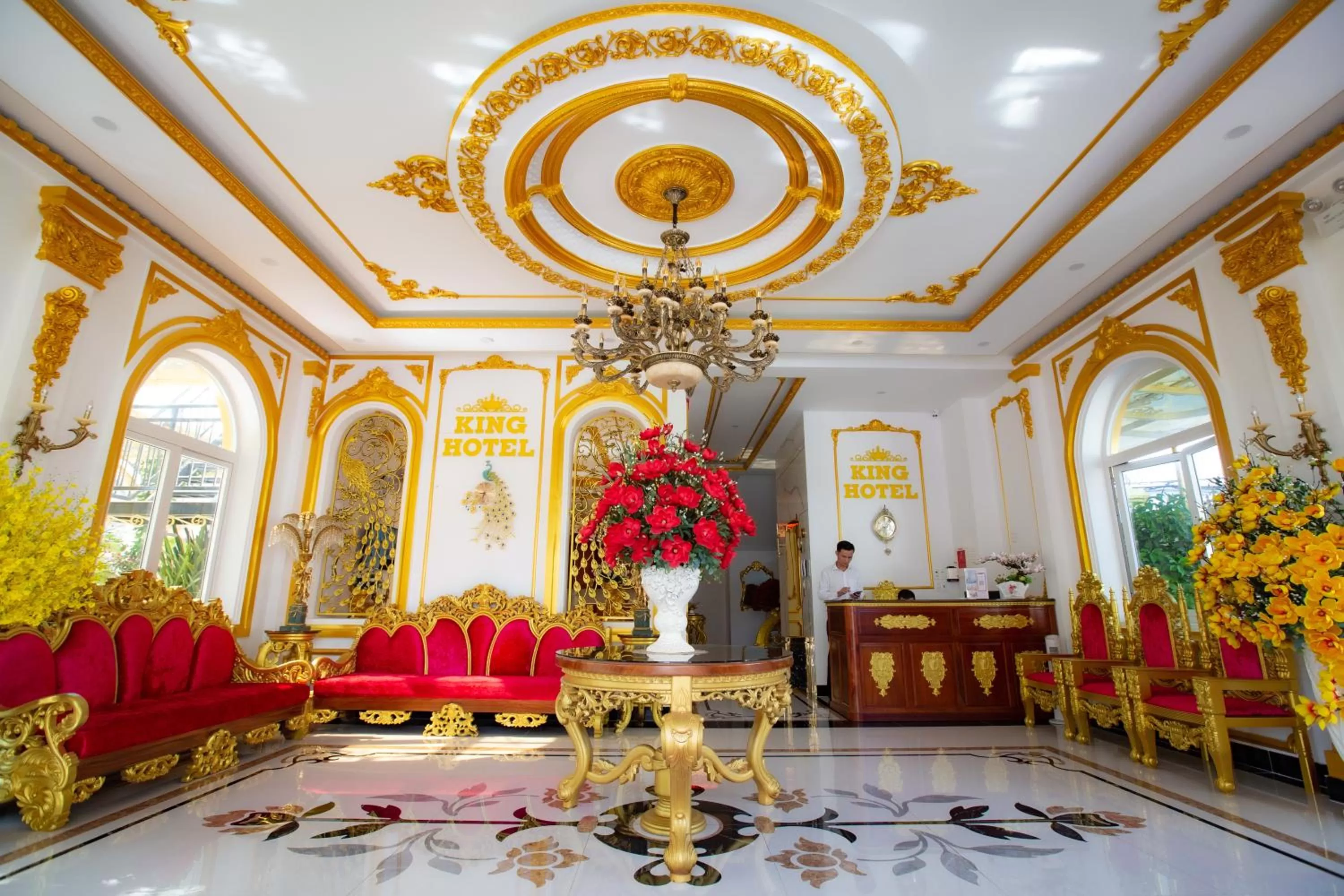 Lobby or reception in KING VILLA QUẢNG NGÃI