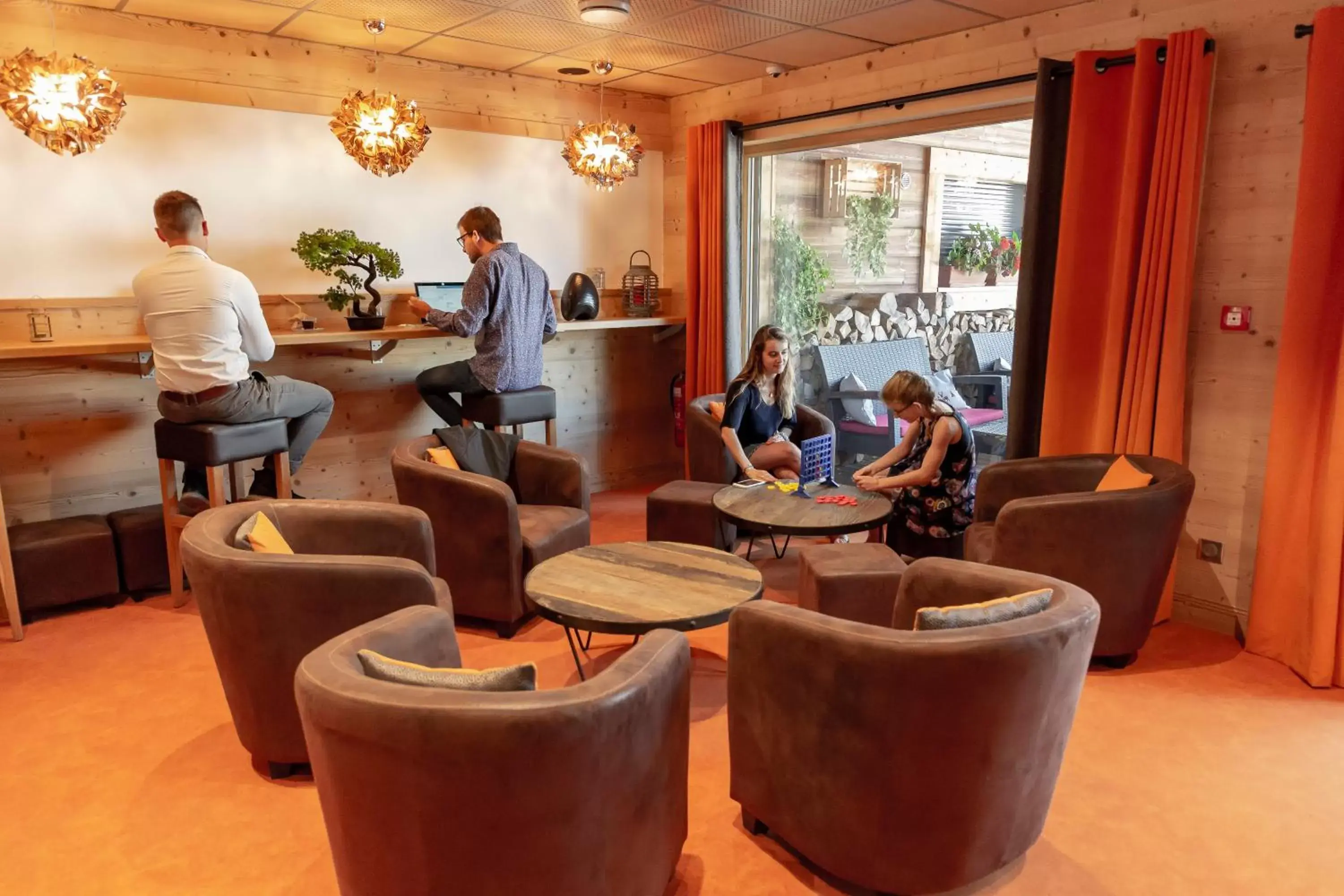 Lounge or bar in La Ferme Du Lac Lounge or bar in La Ferme Du Lac