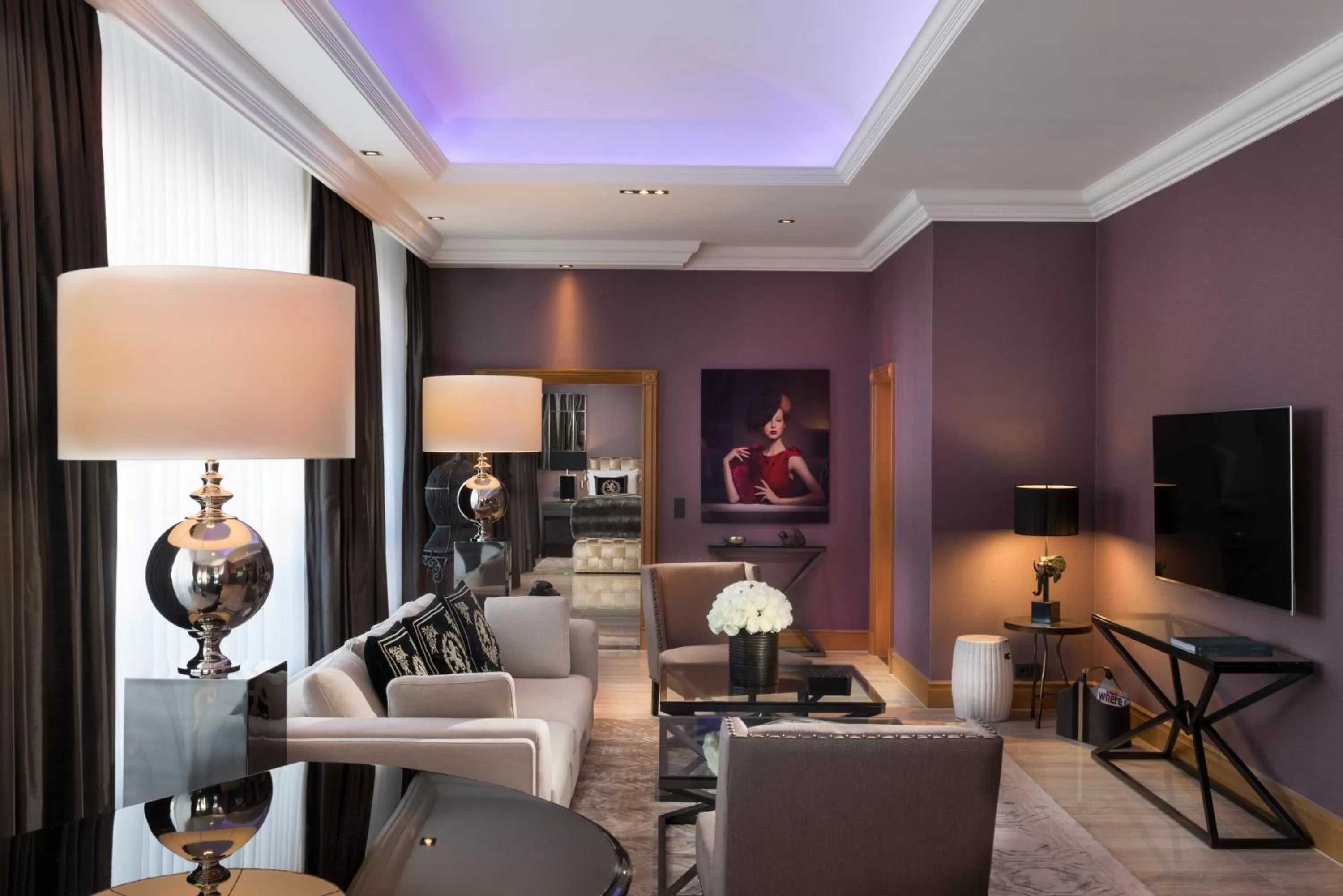 Bed in Hotel Palace Berlin