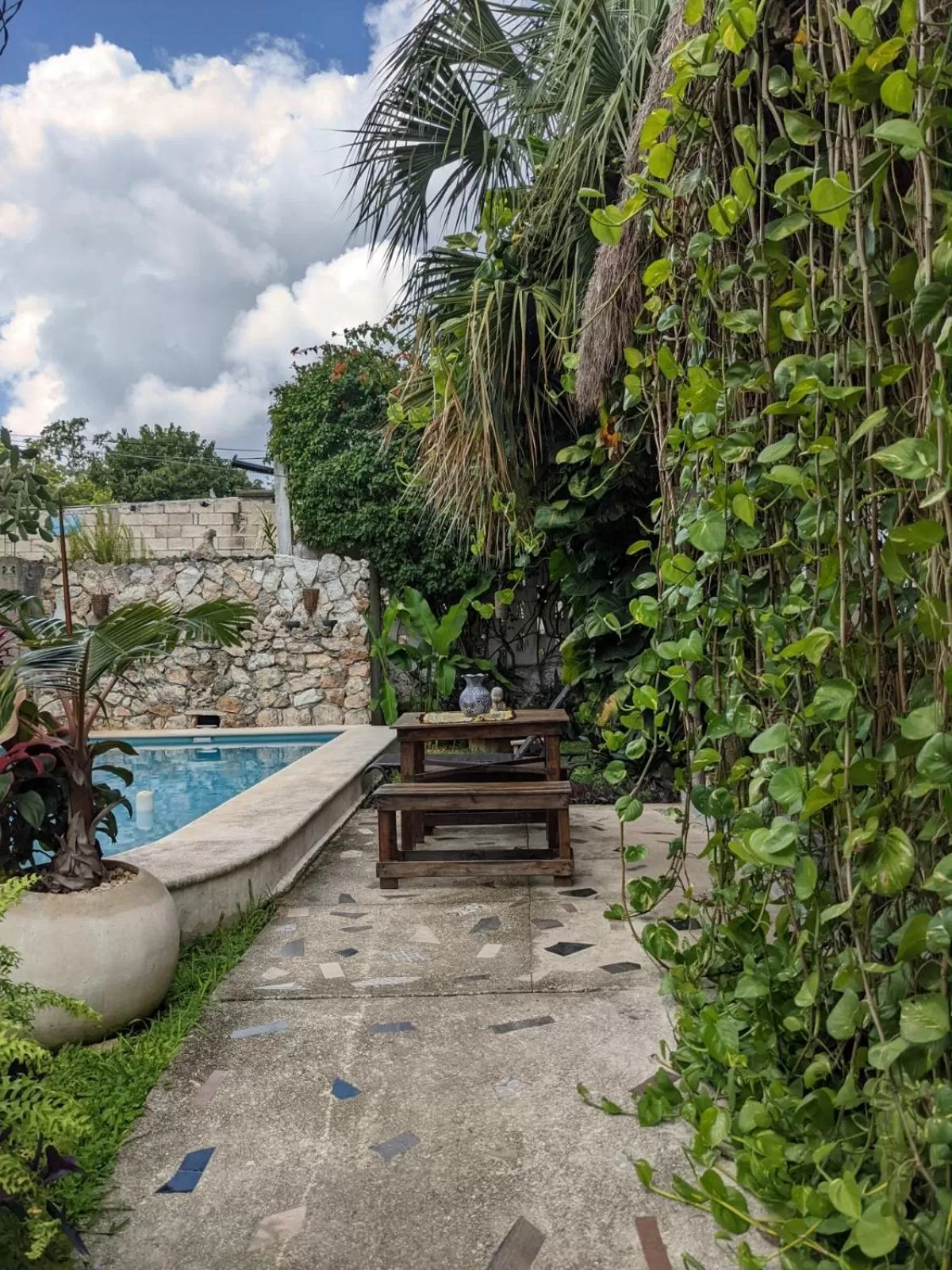 Patio in Casa Aluxes Hotel