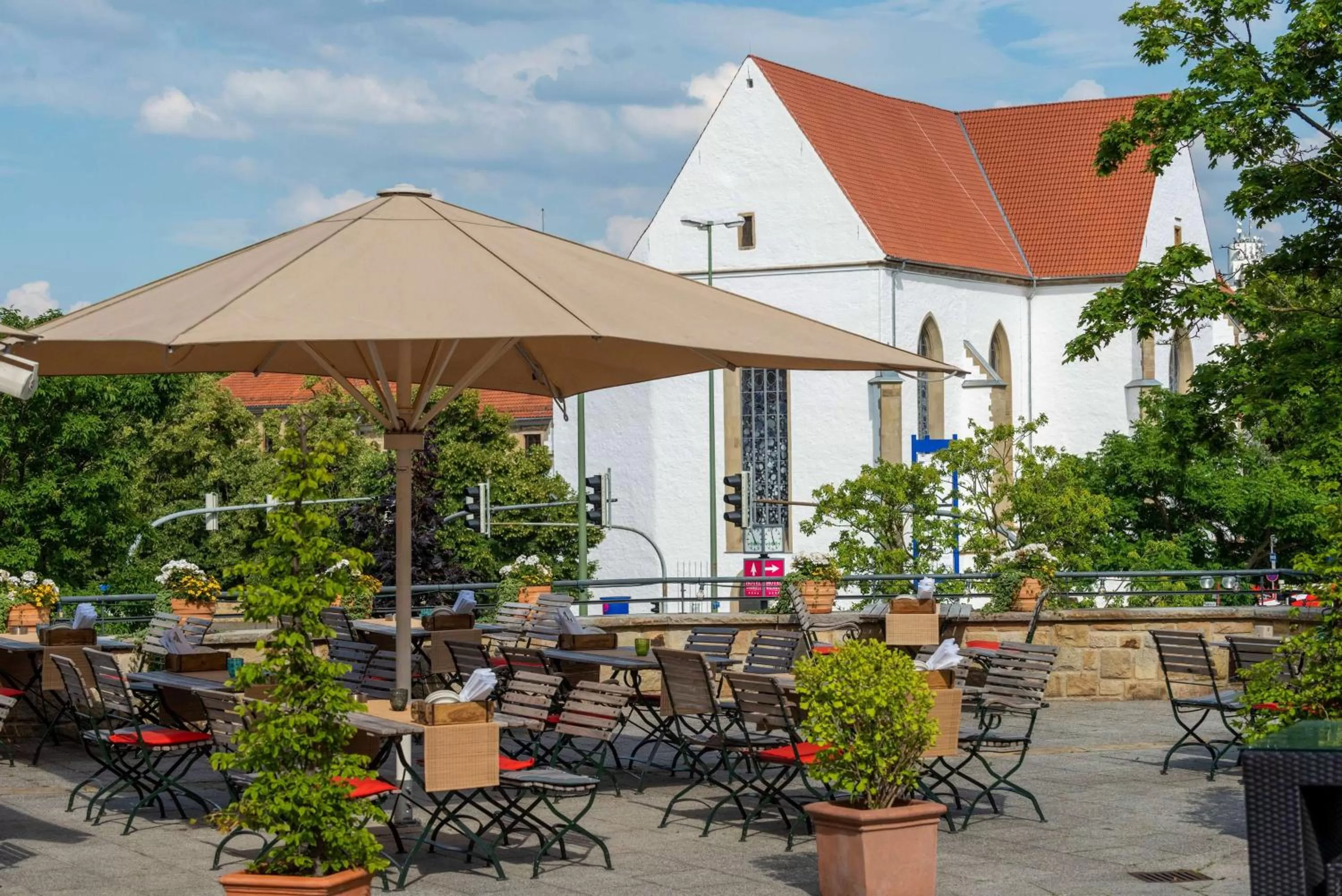 Patio in Vienna House by Wyndham Remarque Osnabrück