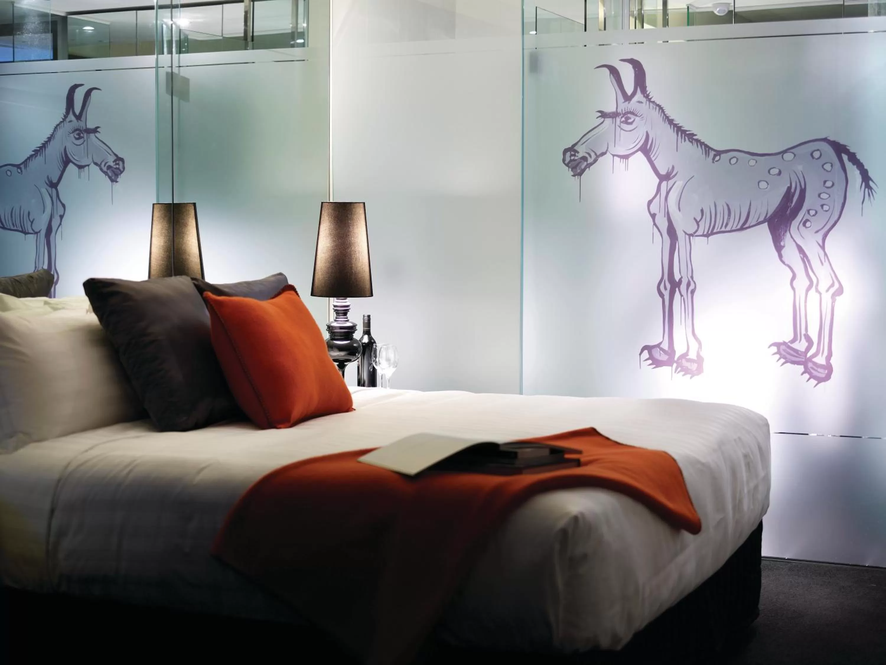 Bedroom, Bed in The Cullen Melbourne - Art Series