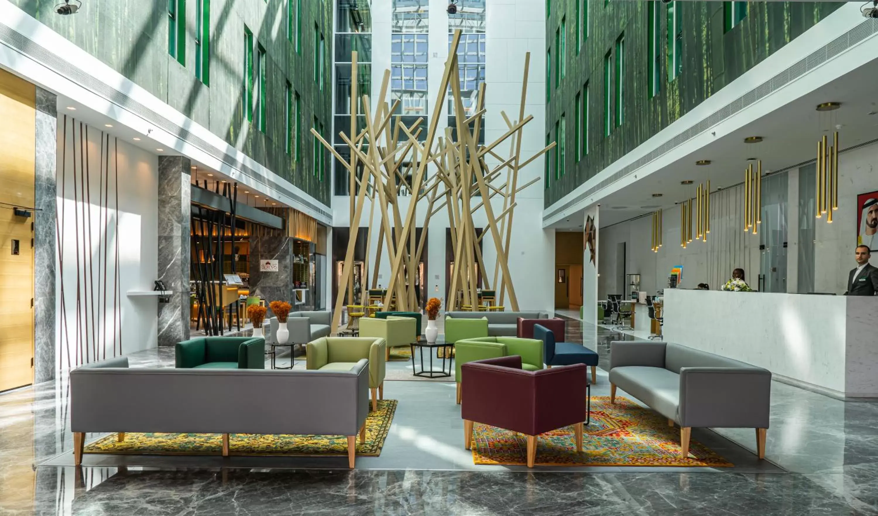 Lobby or reception, Lounge/Bar in Al Khoory Courtyard Hotel