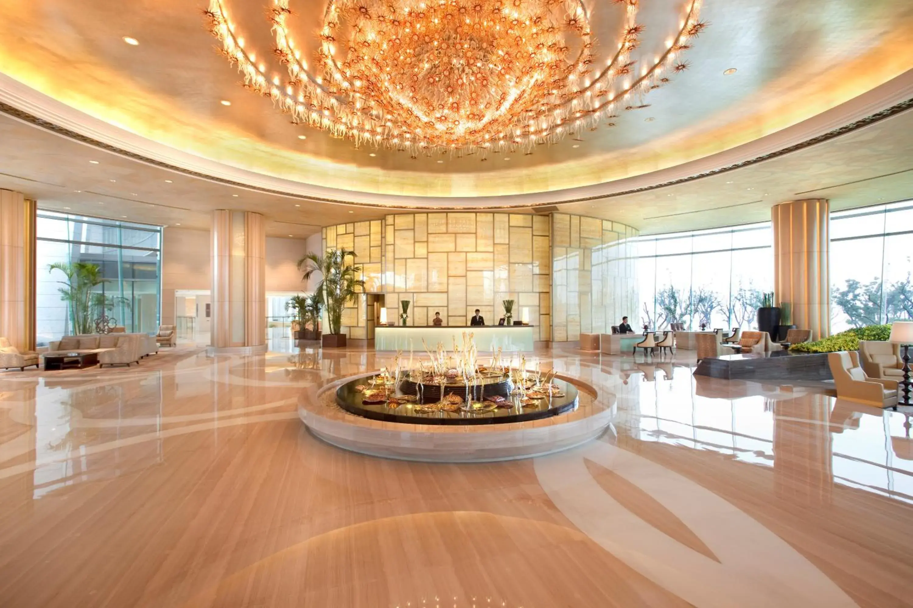 Lobby or reception in Fairmont Yangcheng Lake Lobby or reception in Fairmont Yangcheng Lake