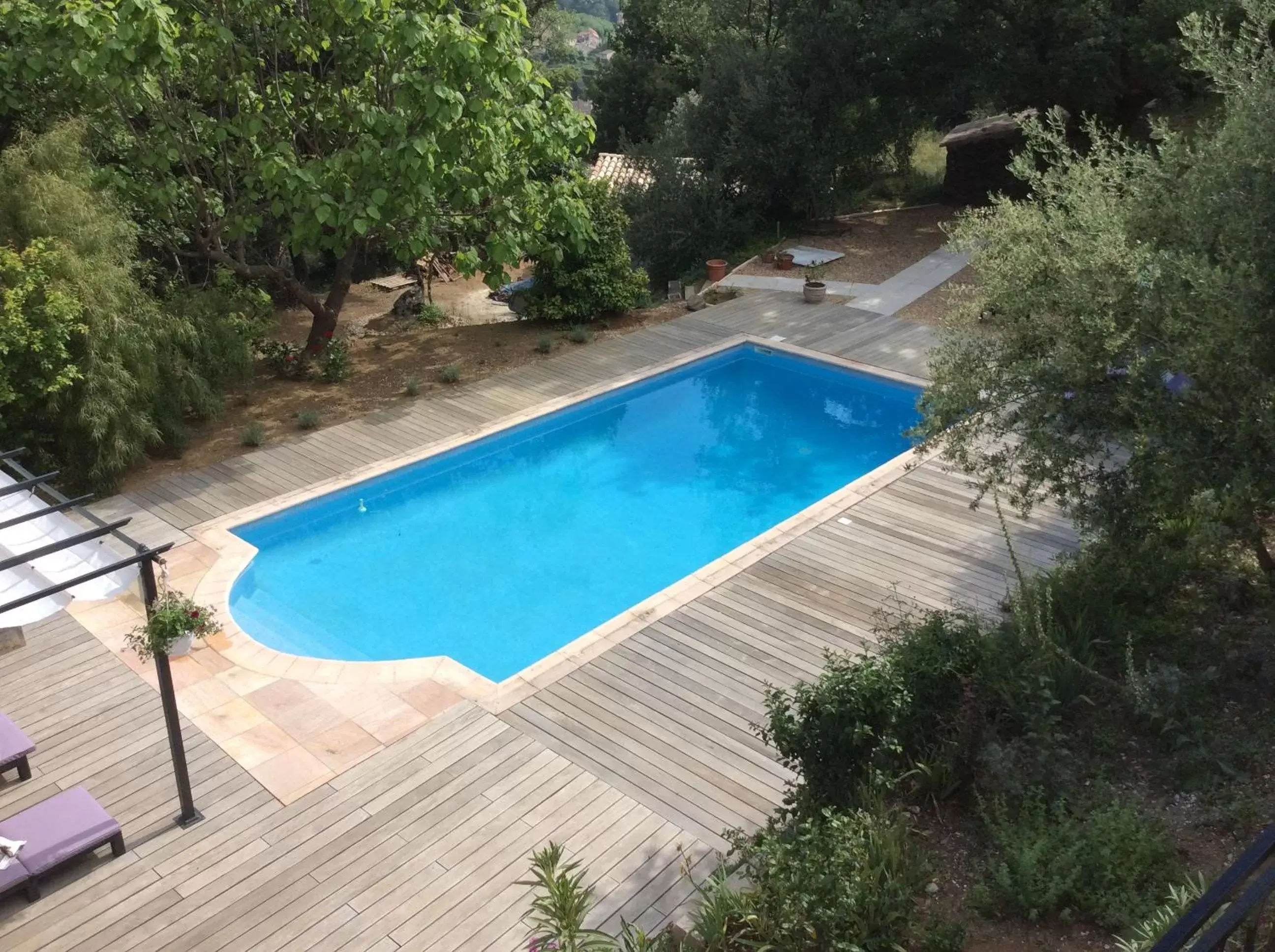 Pool View in Les Hautes Roches