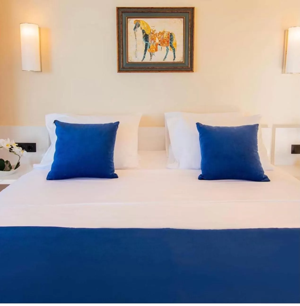Bed in Orbi City Luxury Suite