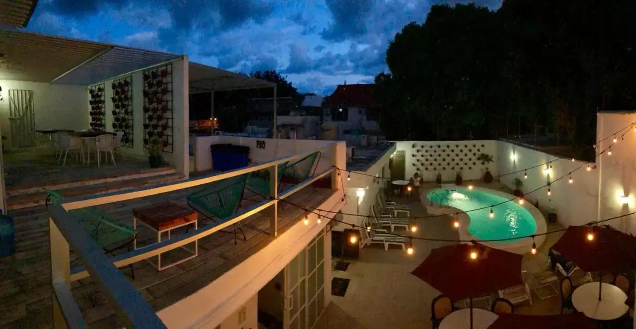 Pool View in Moloch Hostel & Suites