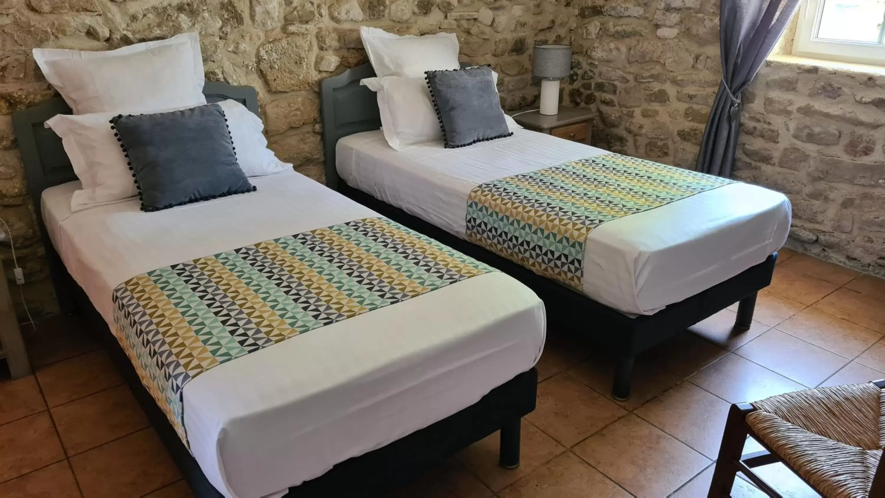 Twin Room in Logis Hôtel La Bastide Saint Bach Twin Room in Logis Hôtel La Bastide Saint Bach