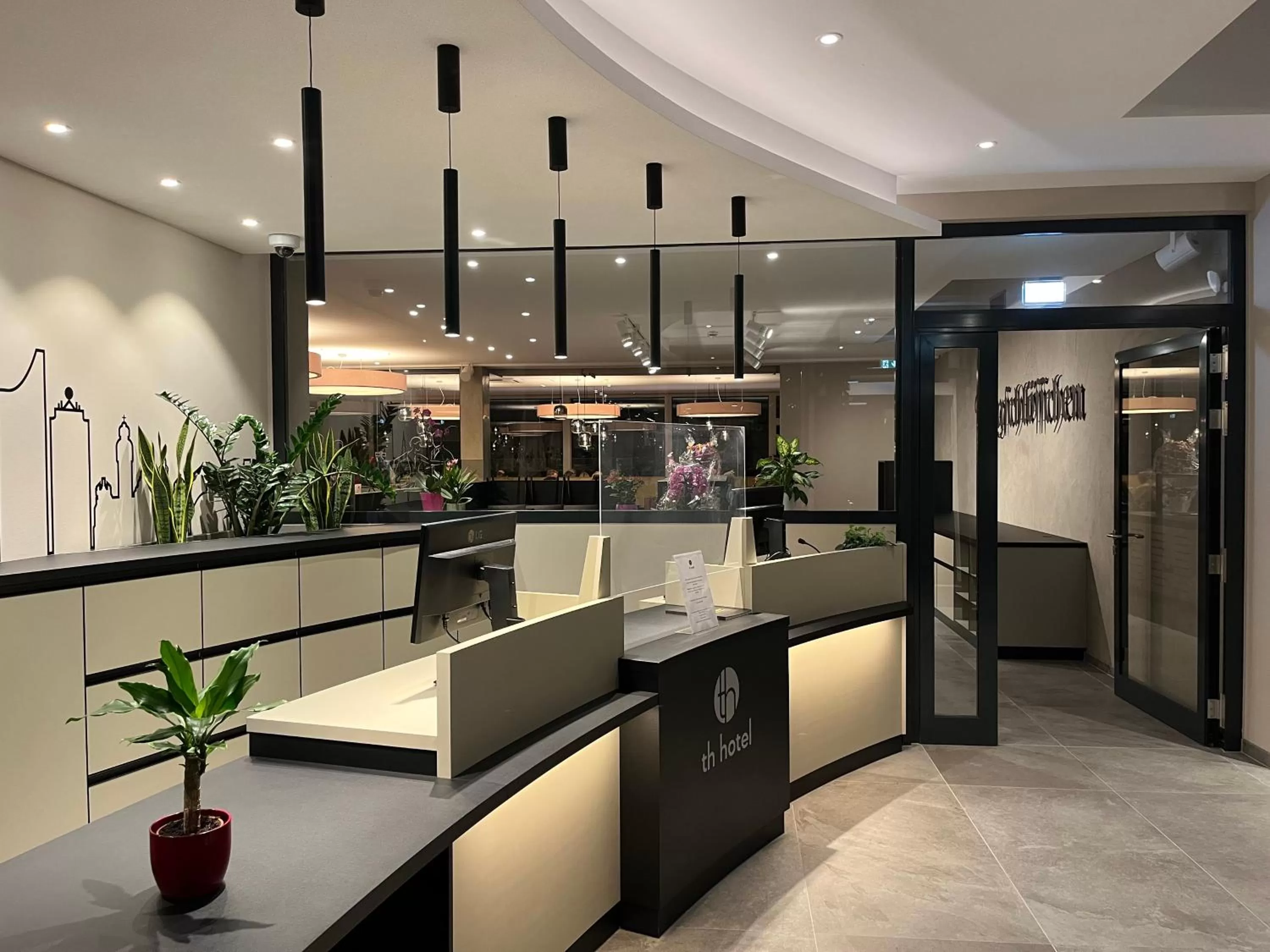 Lobby or reception in th Hotel Leipzig Messe