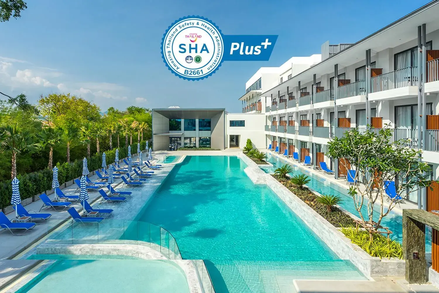 Swimming pool in Seabed Grand Hotel Phuket - SHA Extra Plus Swimming pool in Seabed Grand Hotel Phuket - SHA Extra Plus
