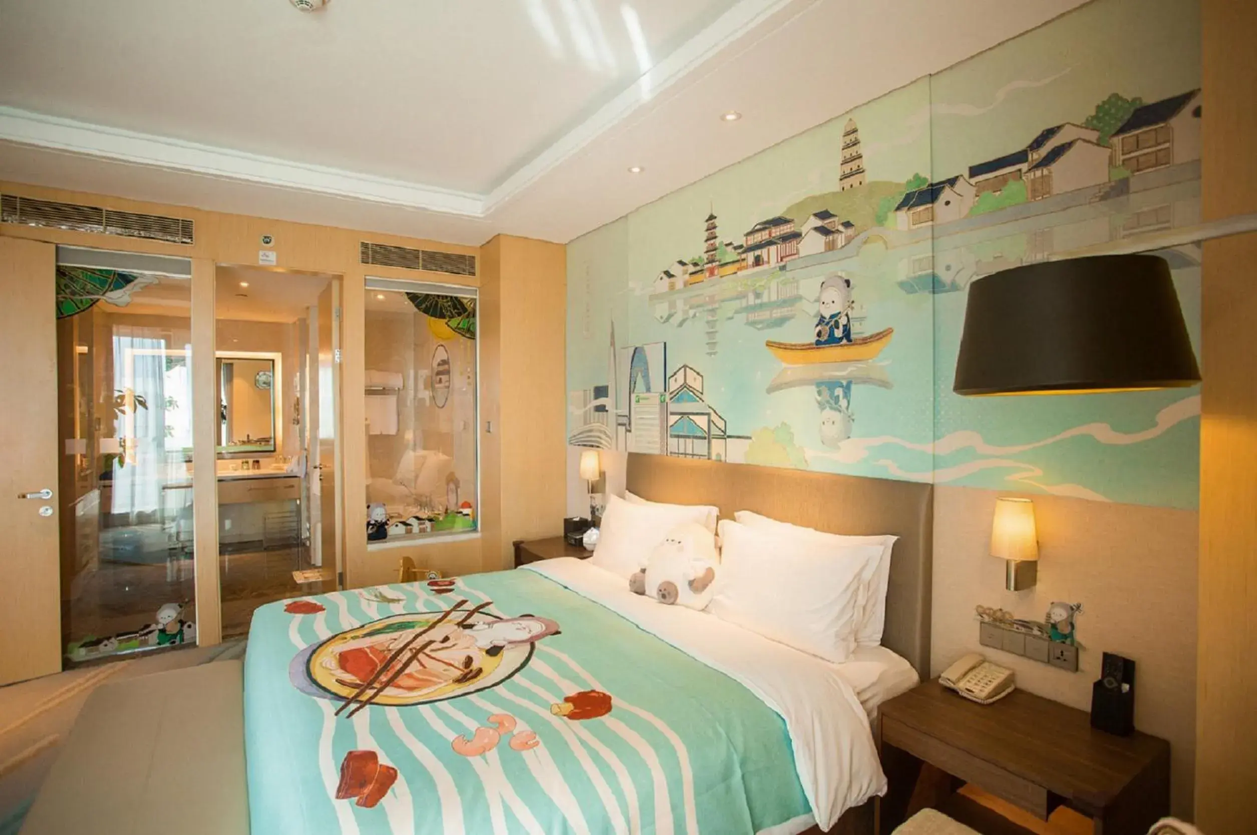 Bedroom in Holiday Inn Suzhou Huirong Plaza, an IHG Hotel