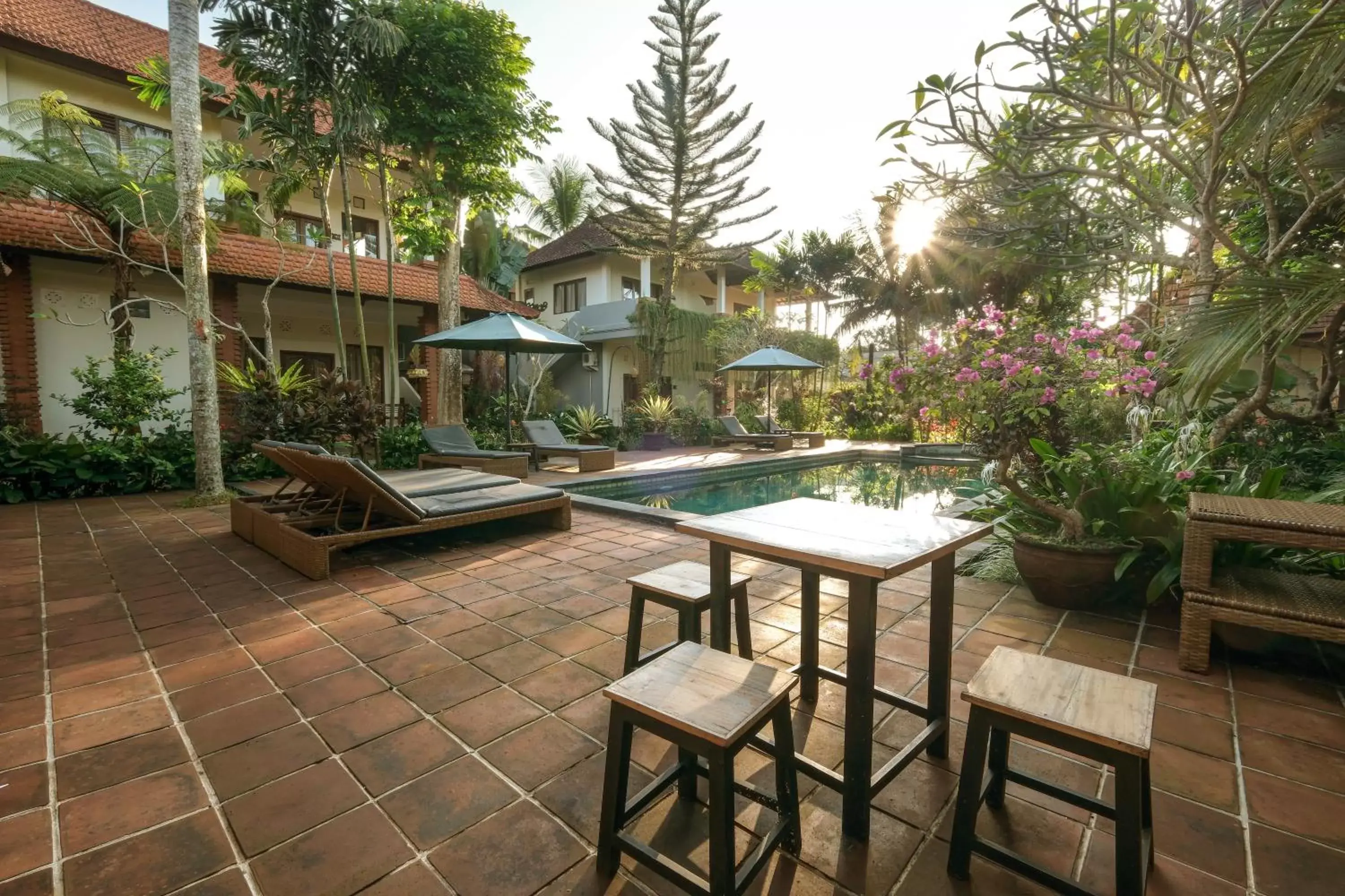 sunbed, Swimming Pool in Artini Bisma Ubud Hotel