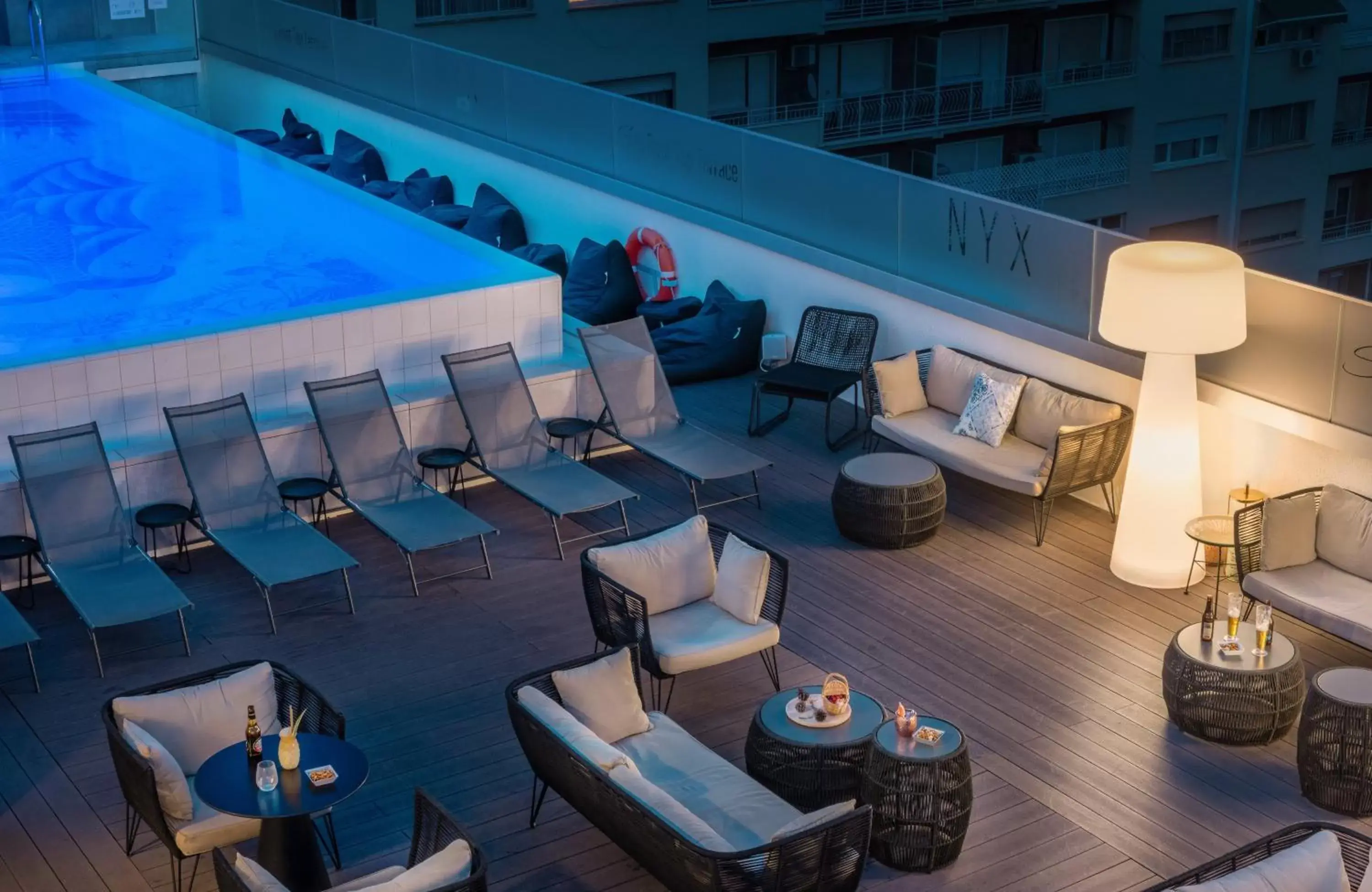 Swimming pool in NYX Hotel Madrid by Leonardo Hotels