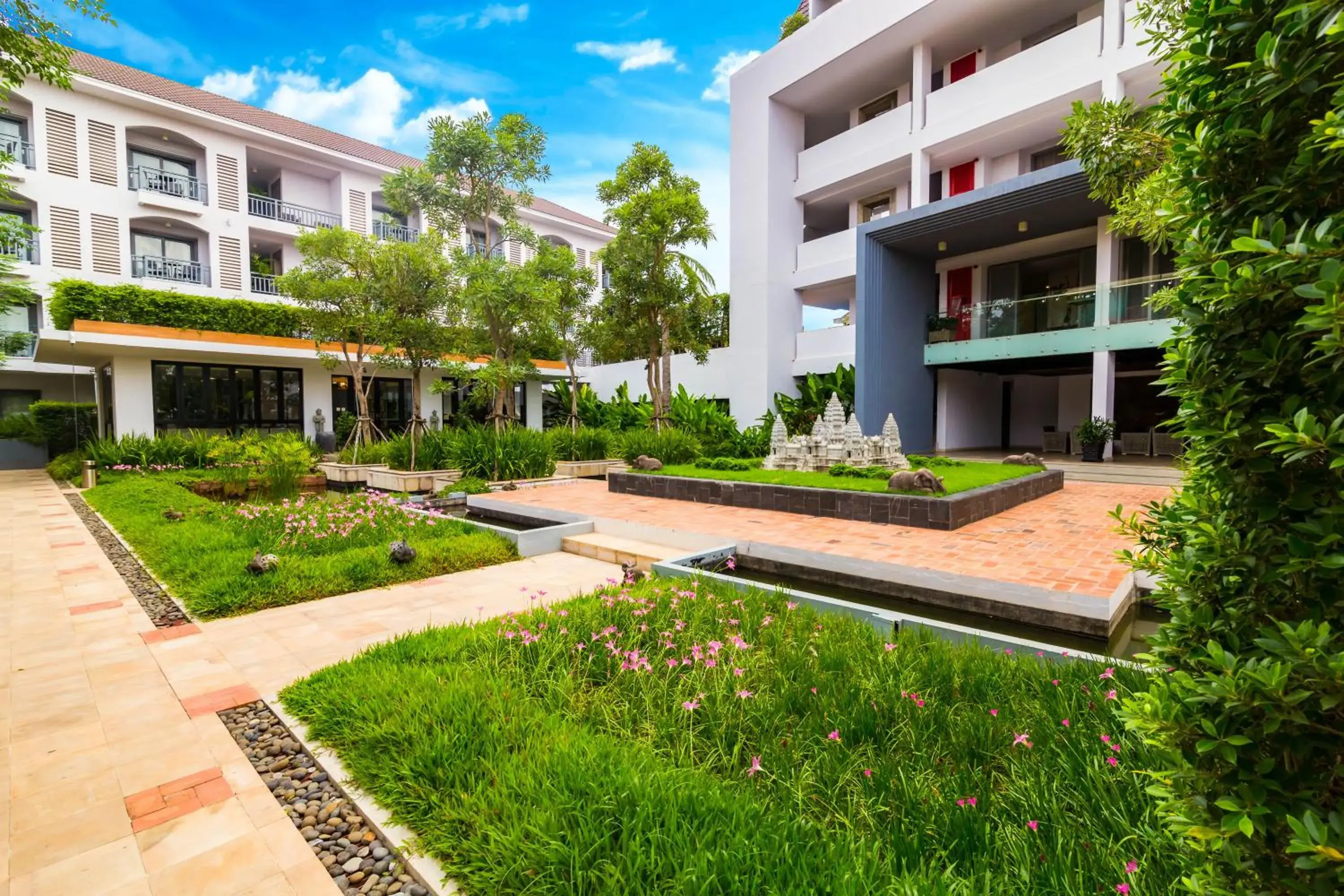 Garden, Property Building in Damrei Angkor Hotel