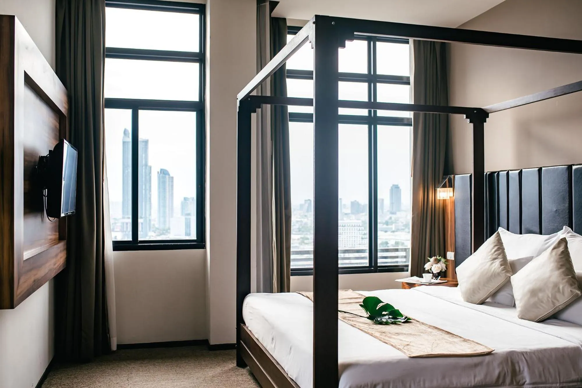 Bed in Grand Howard Hotel Bangkok