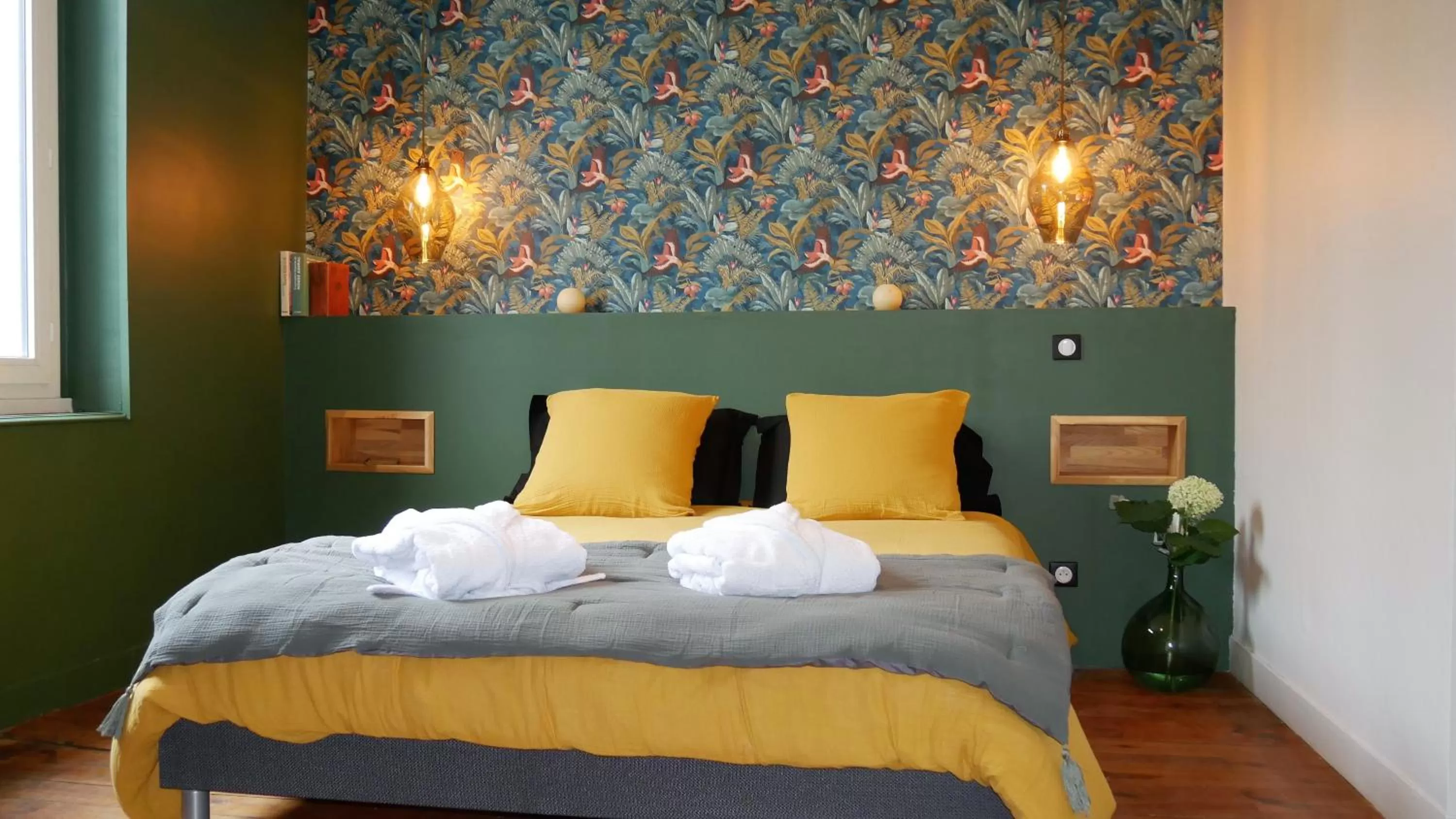 Bedroom, Bed in Chambres d'hôtes les Bruyères