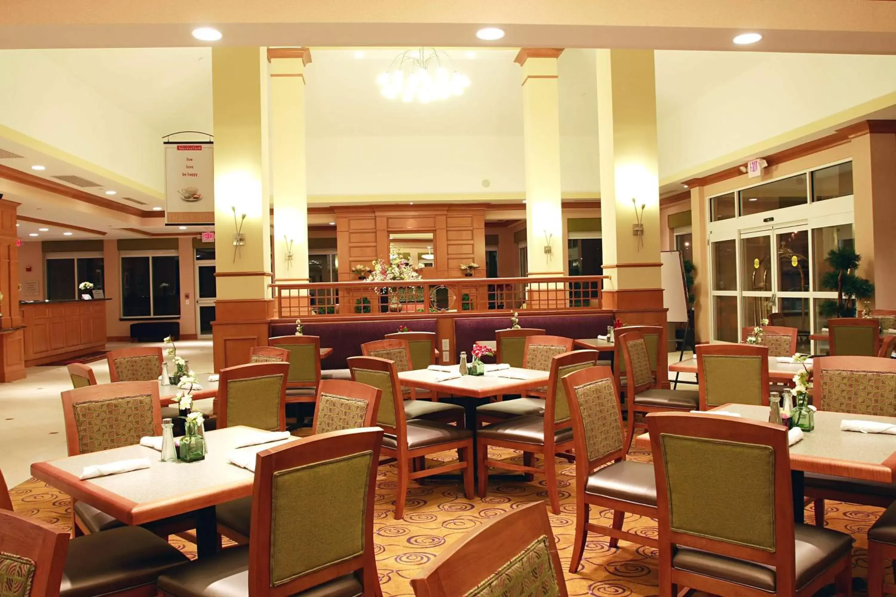 Dining area, Restaurant/Places to Eat in Hilton Garden Inn Chesapeake/Suffolk