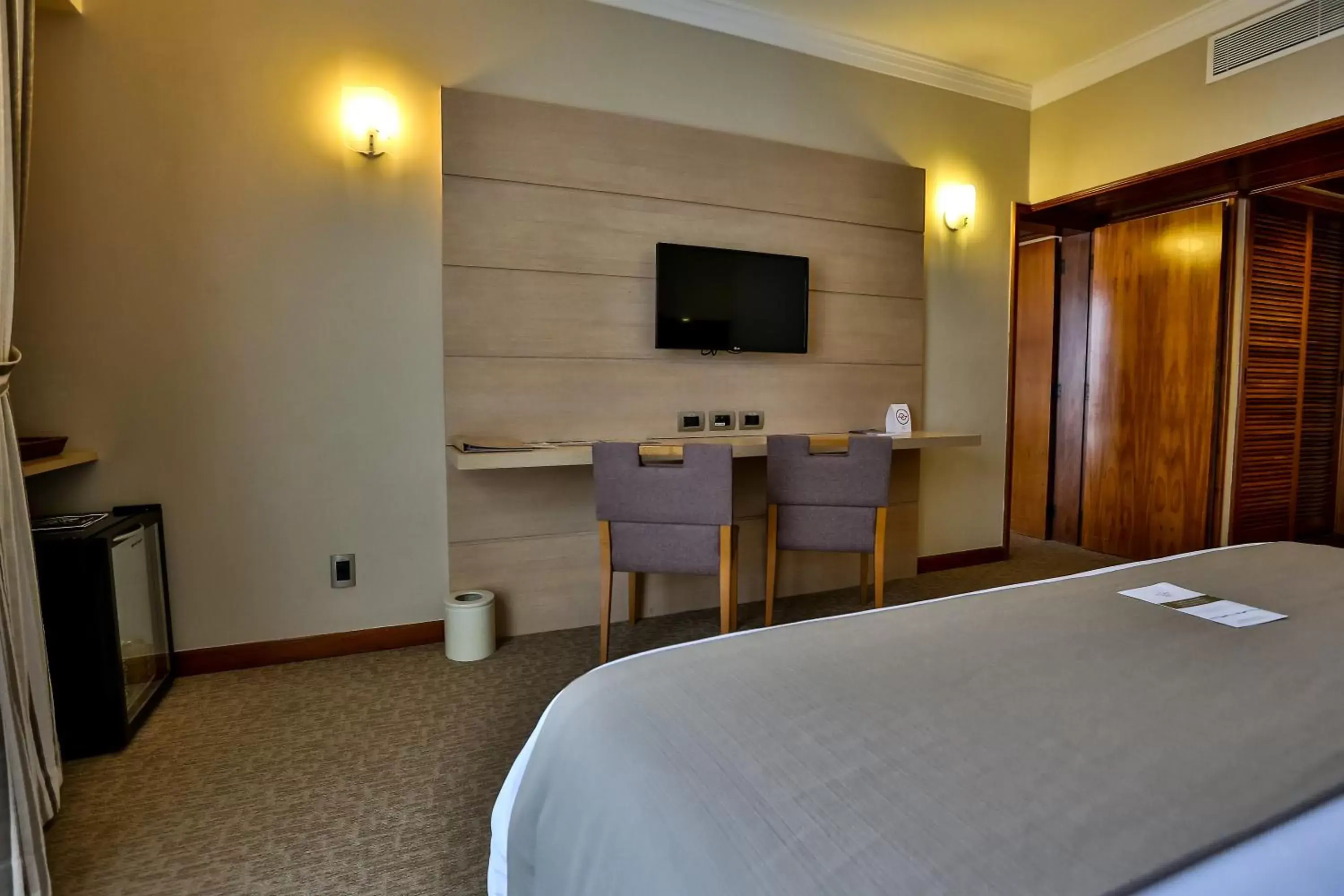 Decorative detail, Bed in Bourbon Convention Hotel Santos Decorative detail, Bed in Bourbon Convention Hotel Santos