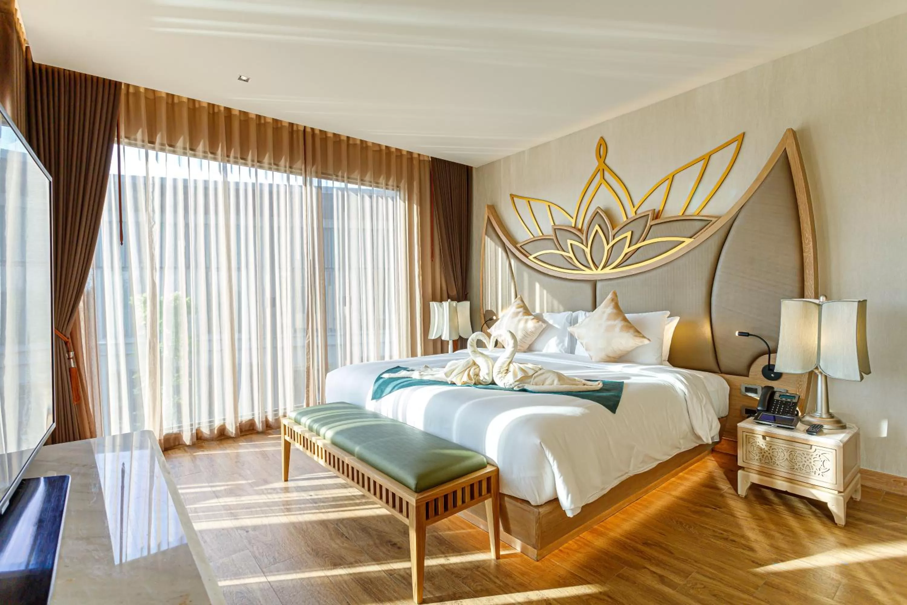 Bed in W1Bangkoknoi Hotel