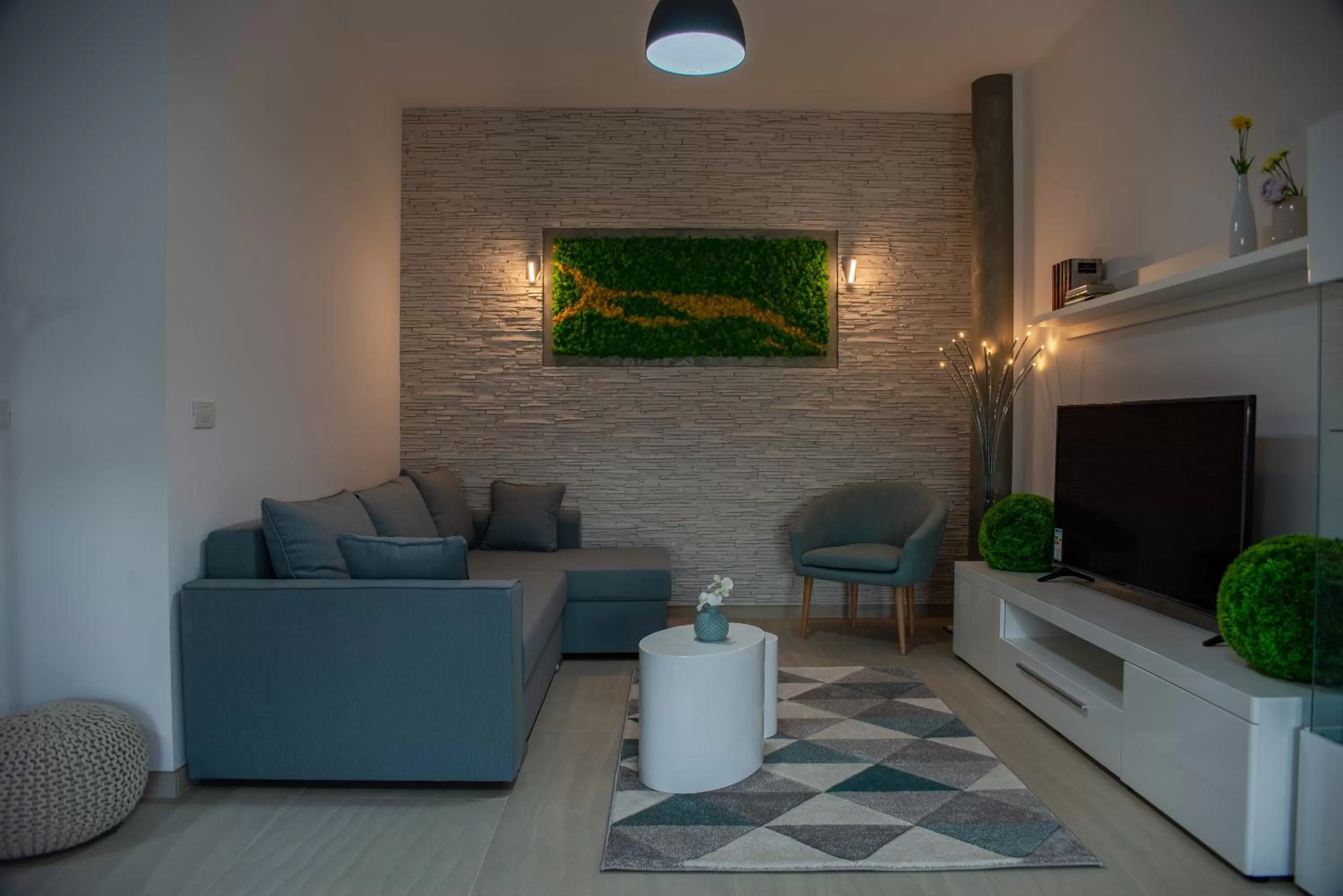 Seating Area in Steel Residence