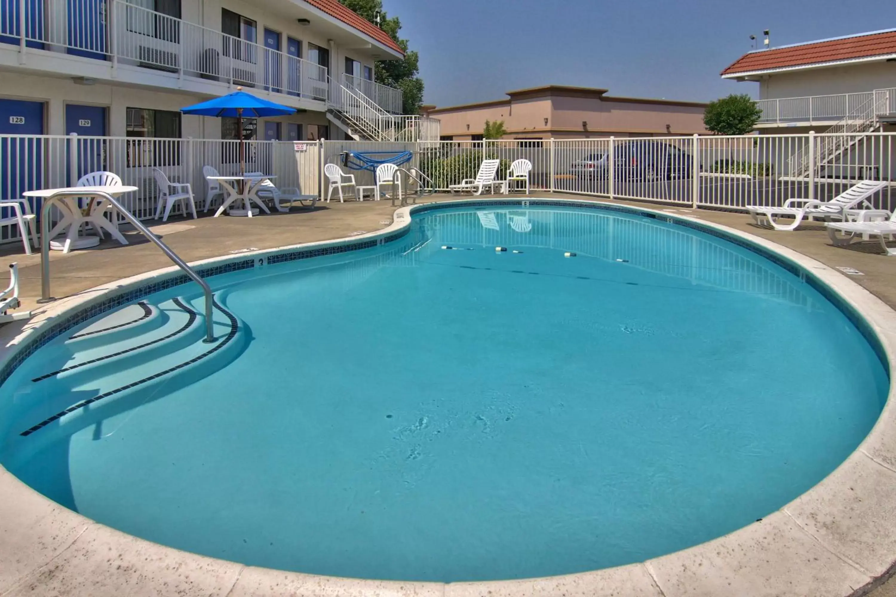 Pool view, Swimming Pool in Motel 6-West Sacramento, CA