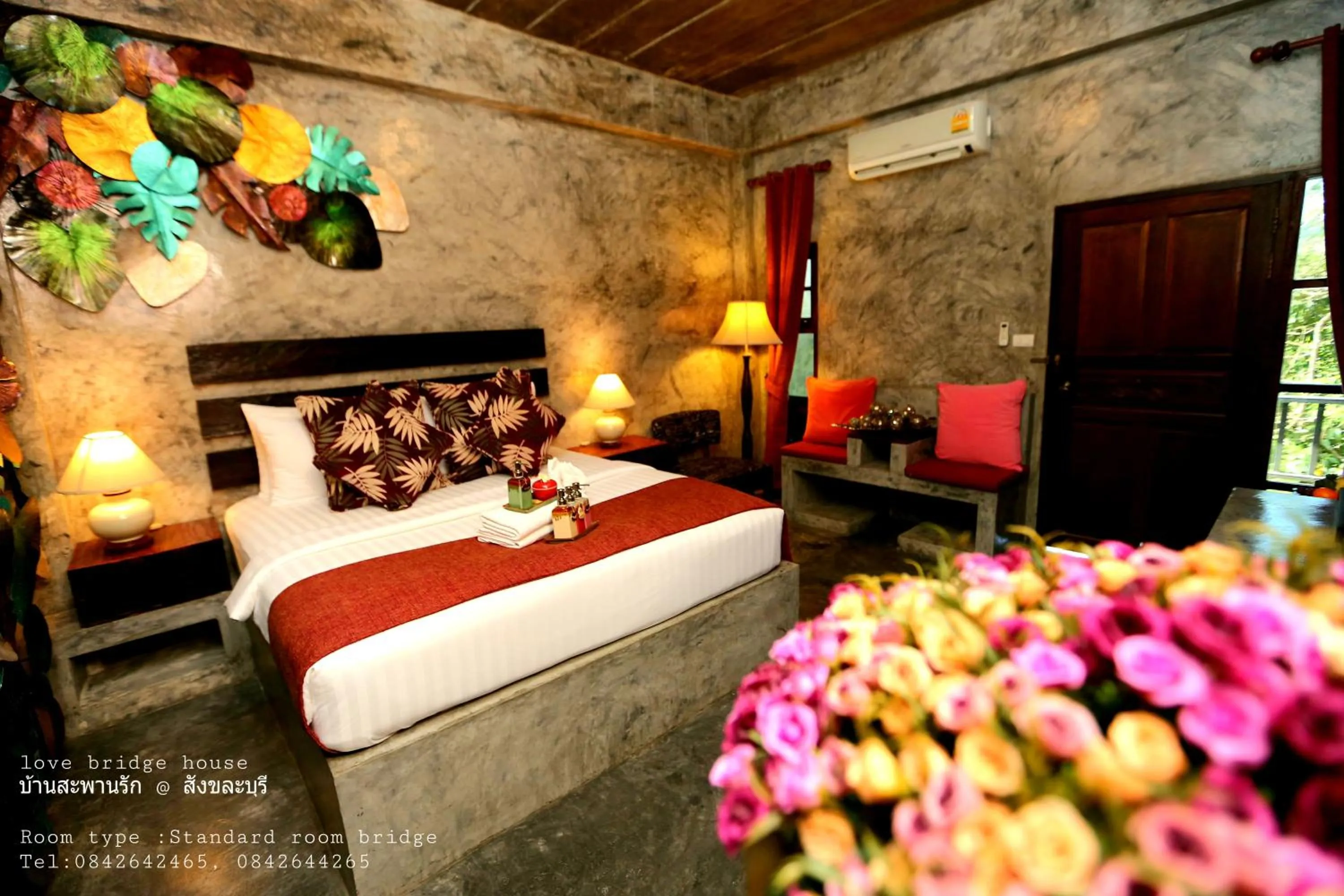 Bed in Love Bridge House บ้านสะพานรัก