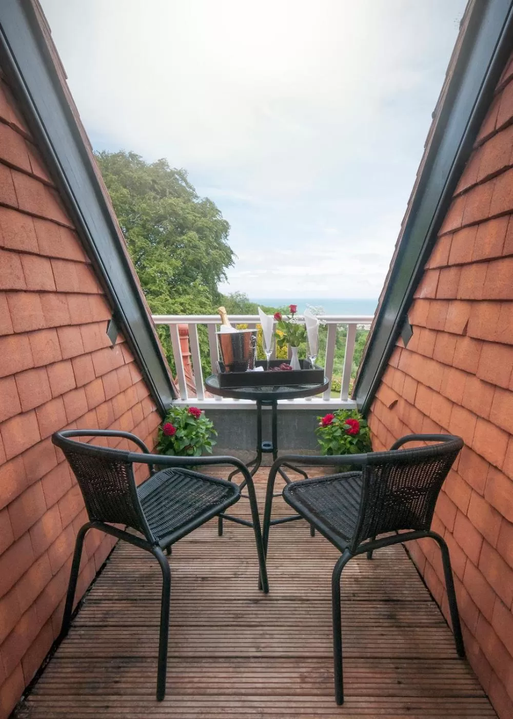 Balcony/Terrace in The Penrallt Country House Hotel
