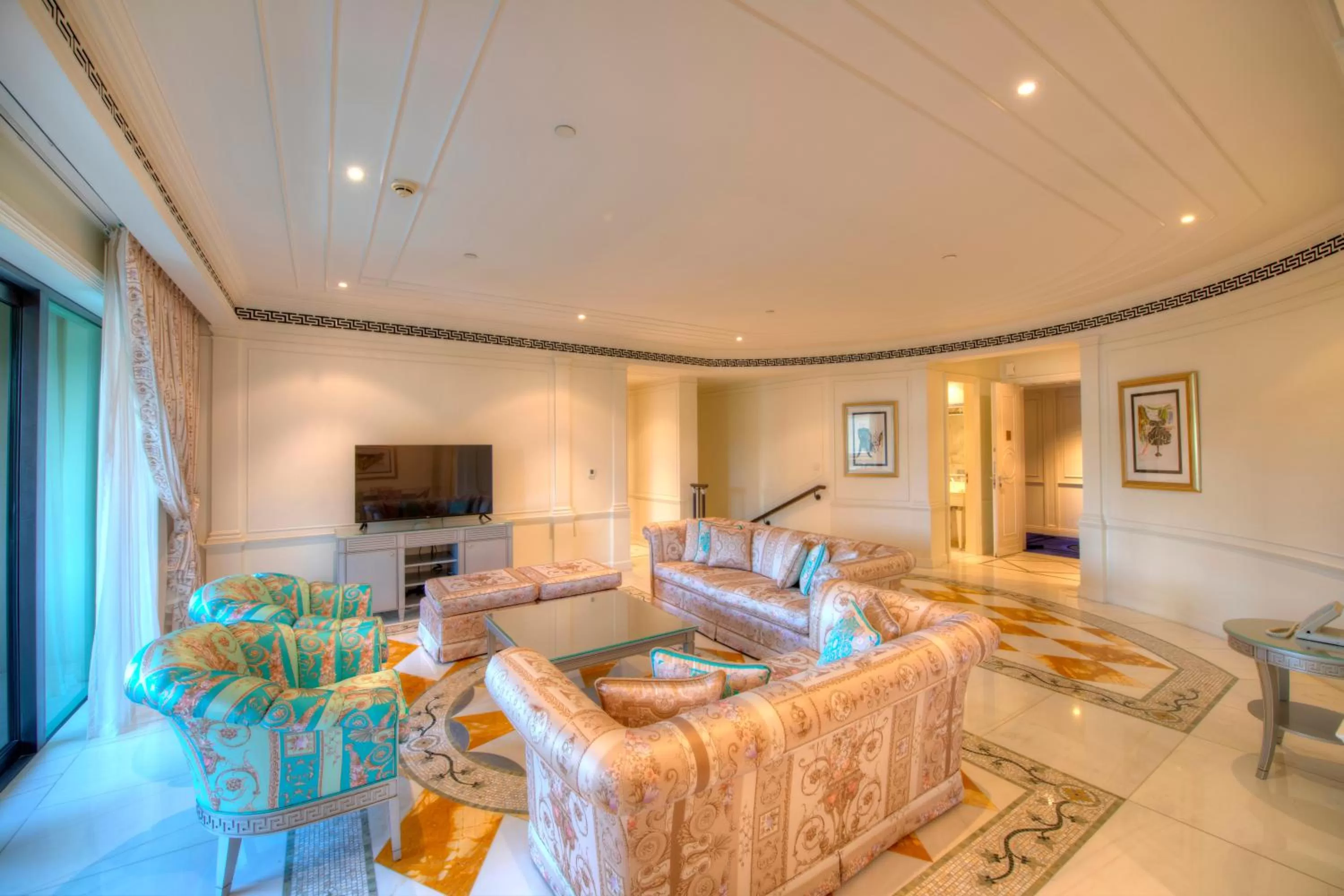 Living room in Palazzo Versace Dubai