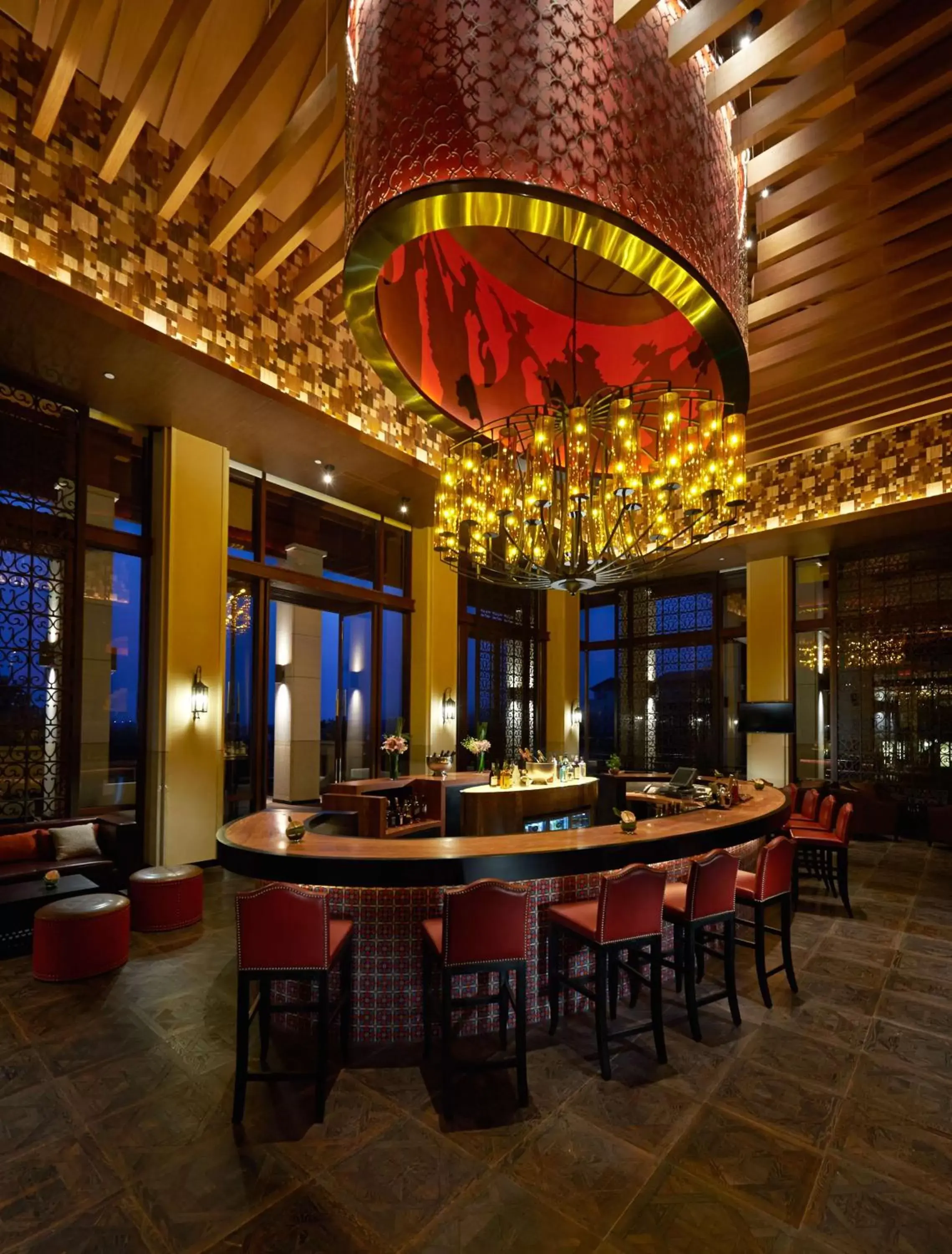 Lounge or bar, Lounge/Bar in Hilton Wuhan Optics Valley